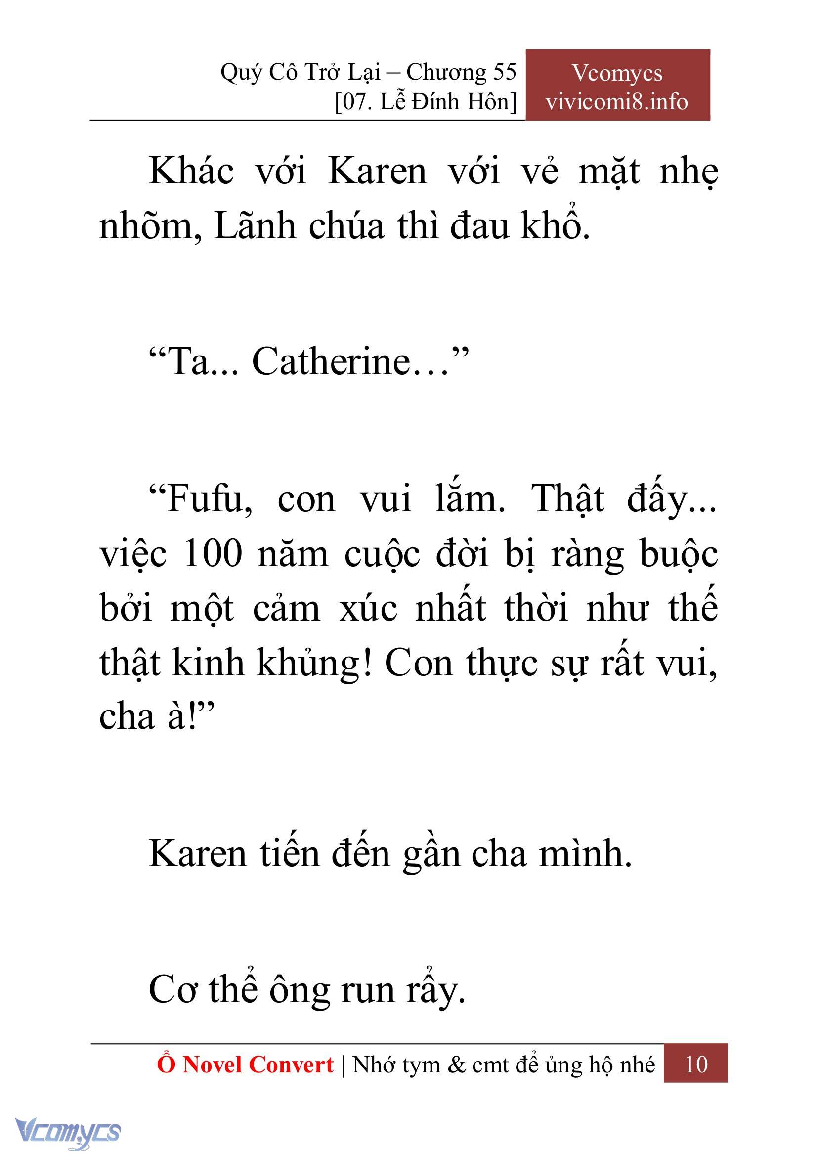 [Novel] Quý Cô Trở Lại Chap 55 - Next 