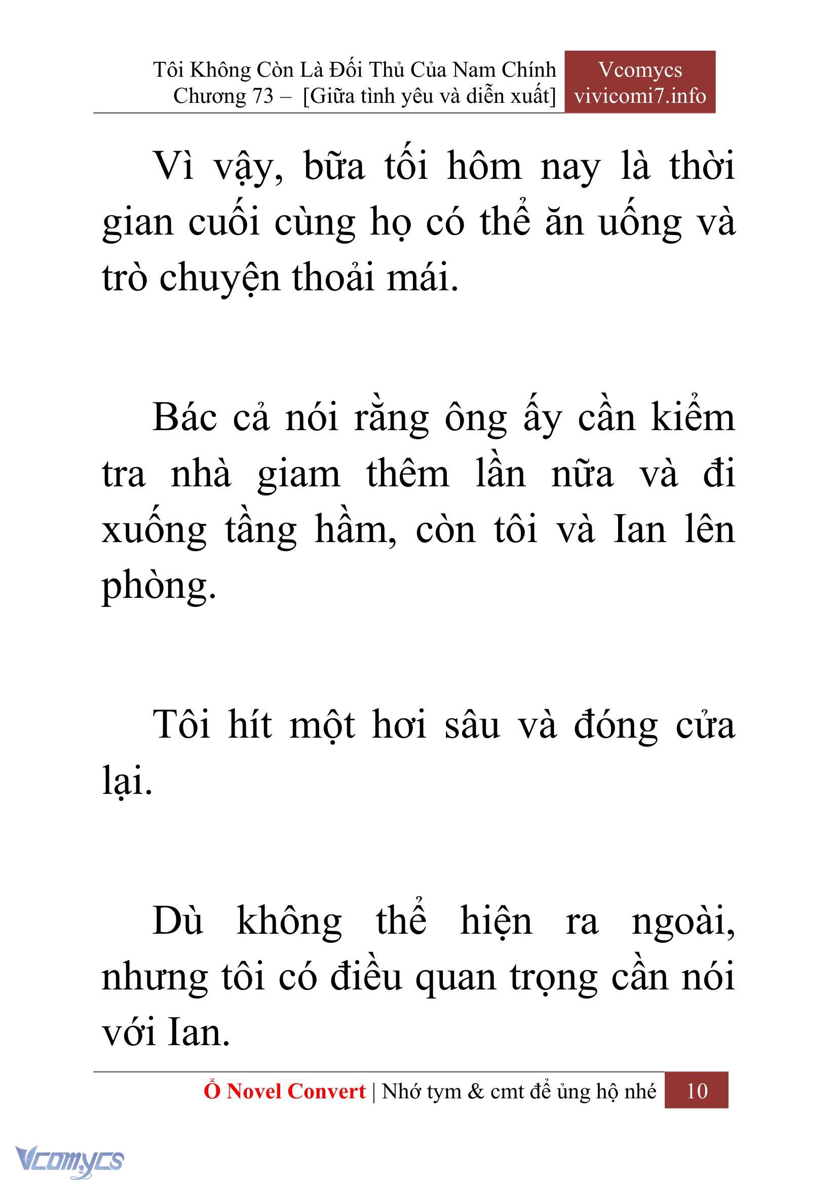 [Novel] Tôi Không Còn Là Đối Thủ Của Nam Chính Chap 73 - Next 