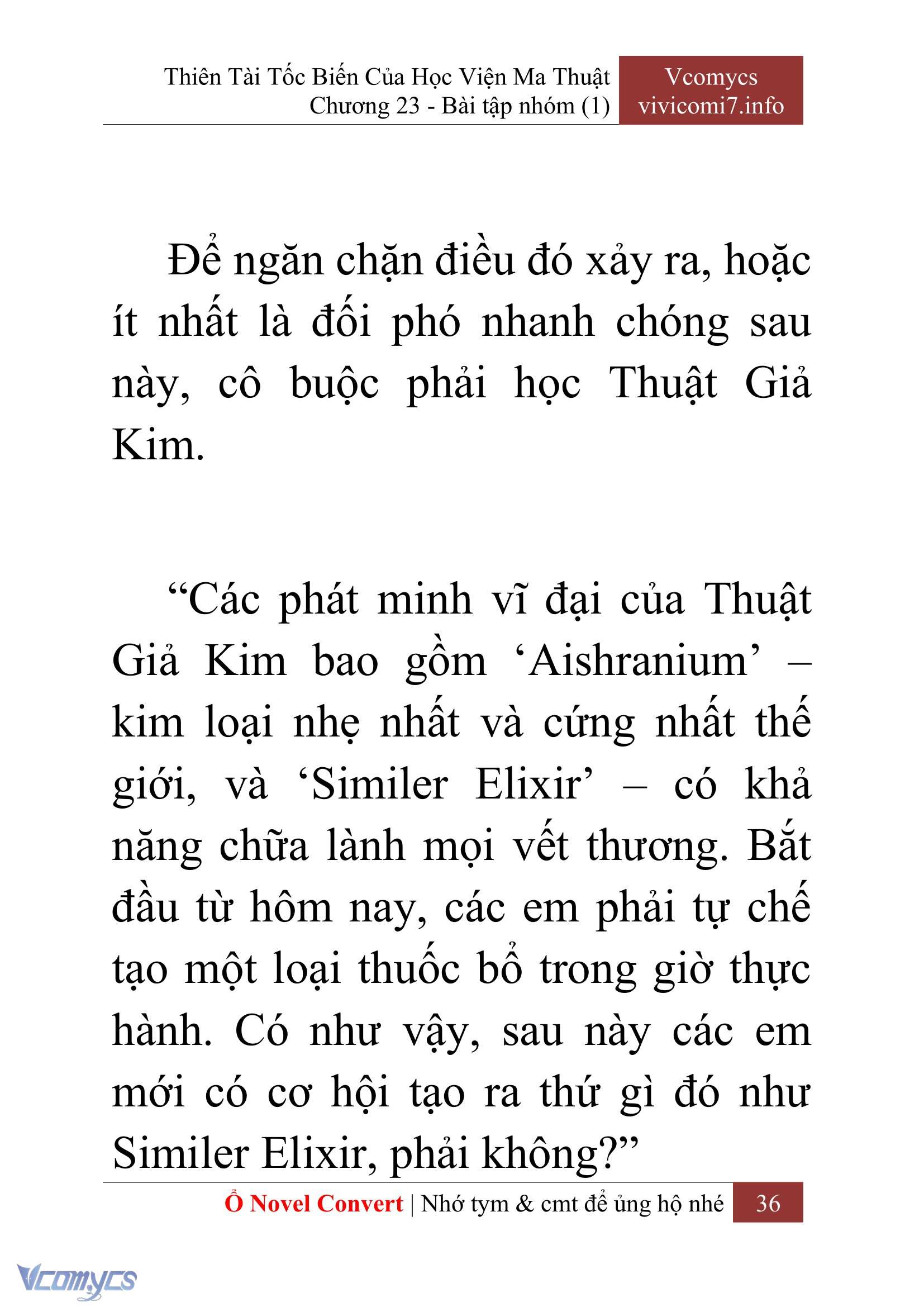 [Novel] Thiên Tài Tốc Biến Của Học Viện Ma Thuật Chap 23 - Next 