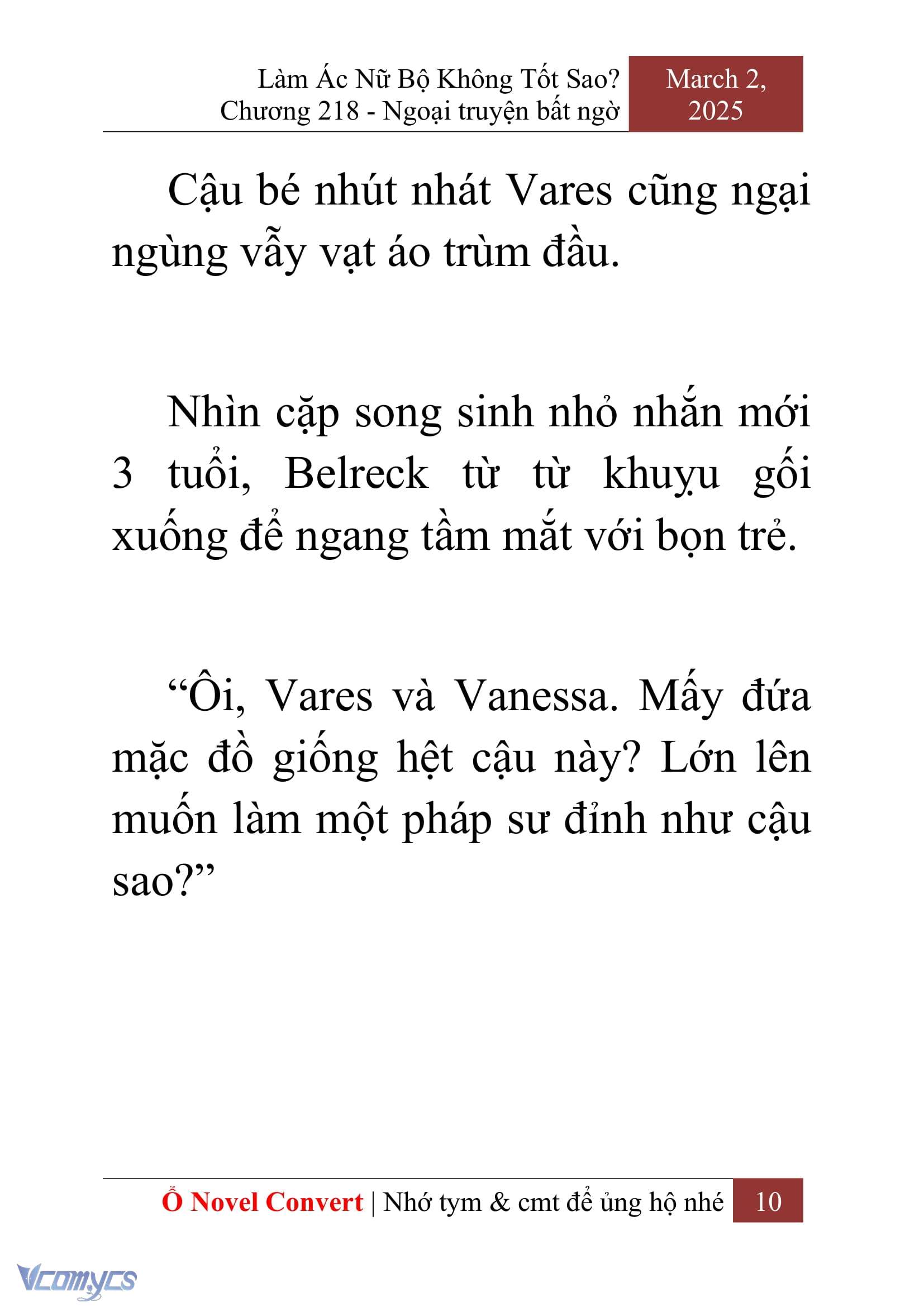 [Novel] Làm Ác Nữ Bộ Không Tốt Sao? Chap 218 - Trang 2
