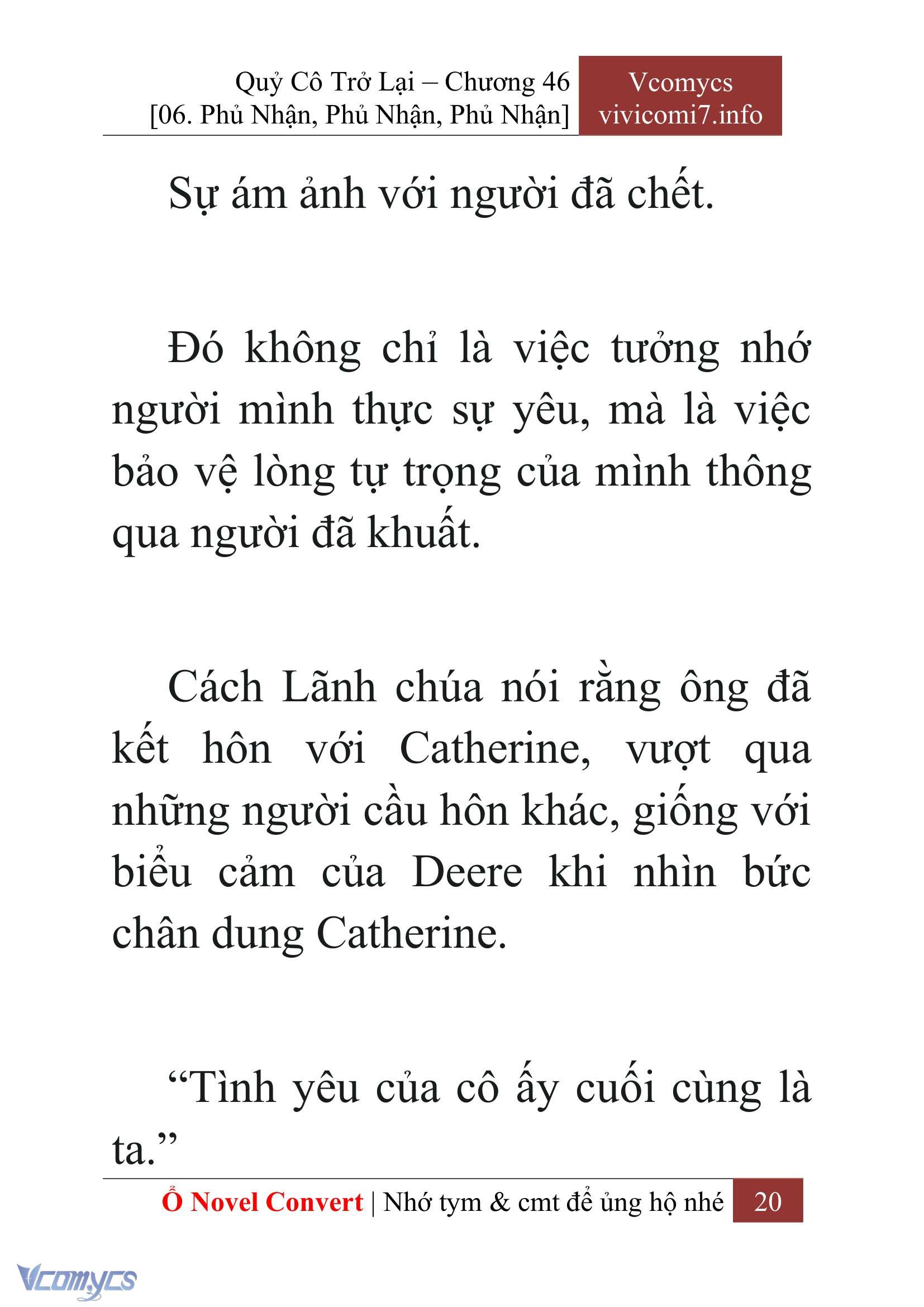 [Novel] Quý Cô Trở Lại Chap 46 - Trang 2