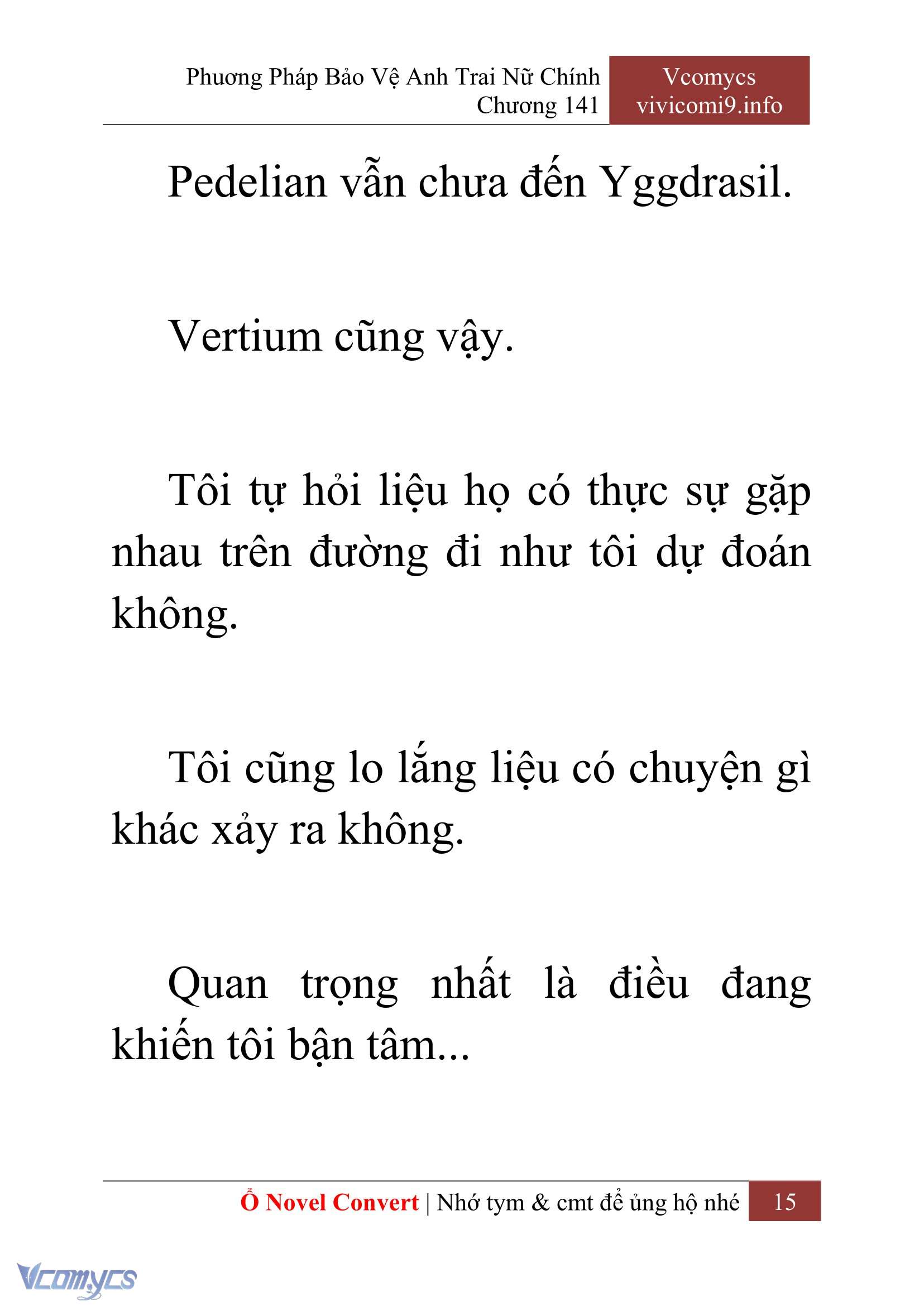 [Novel] Phương Pháp Bảo Vệ Anh Trai Nữ Chính Chap 141 - Trang 2
