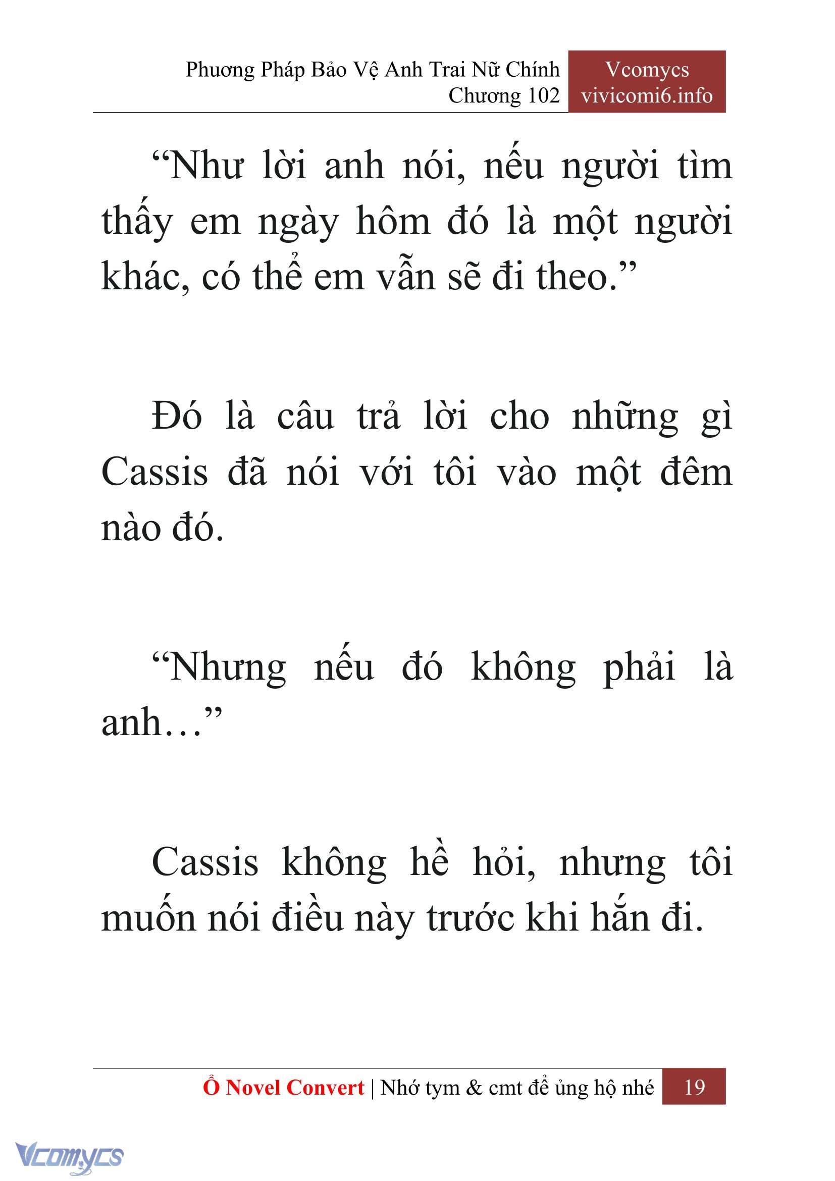 [Novel] Phương Pháp Bảo Vệ Anh Trai Nữ Chính Chap 102 - Trang 2