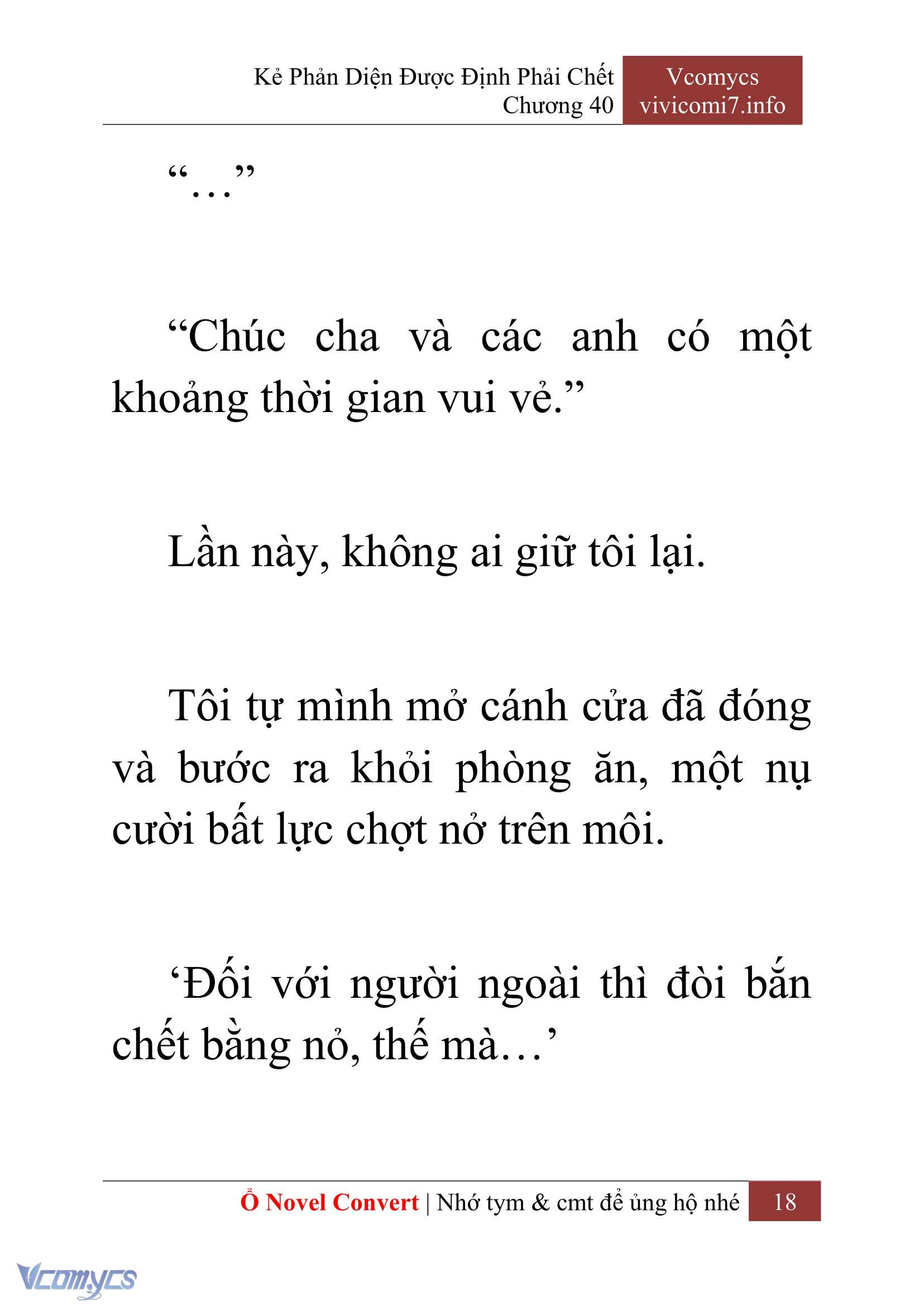 [Novel] Kẻ Phản Diện Được Định Phải Chết Chap 40 - Trang 2
