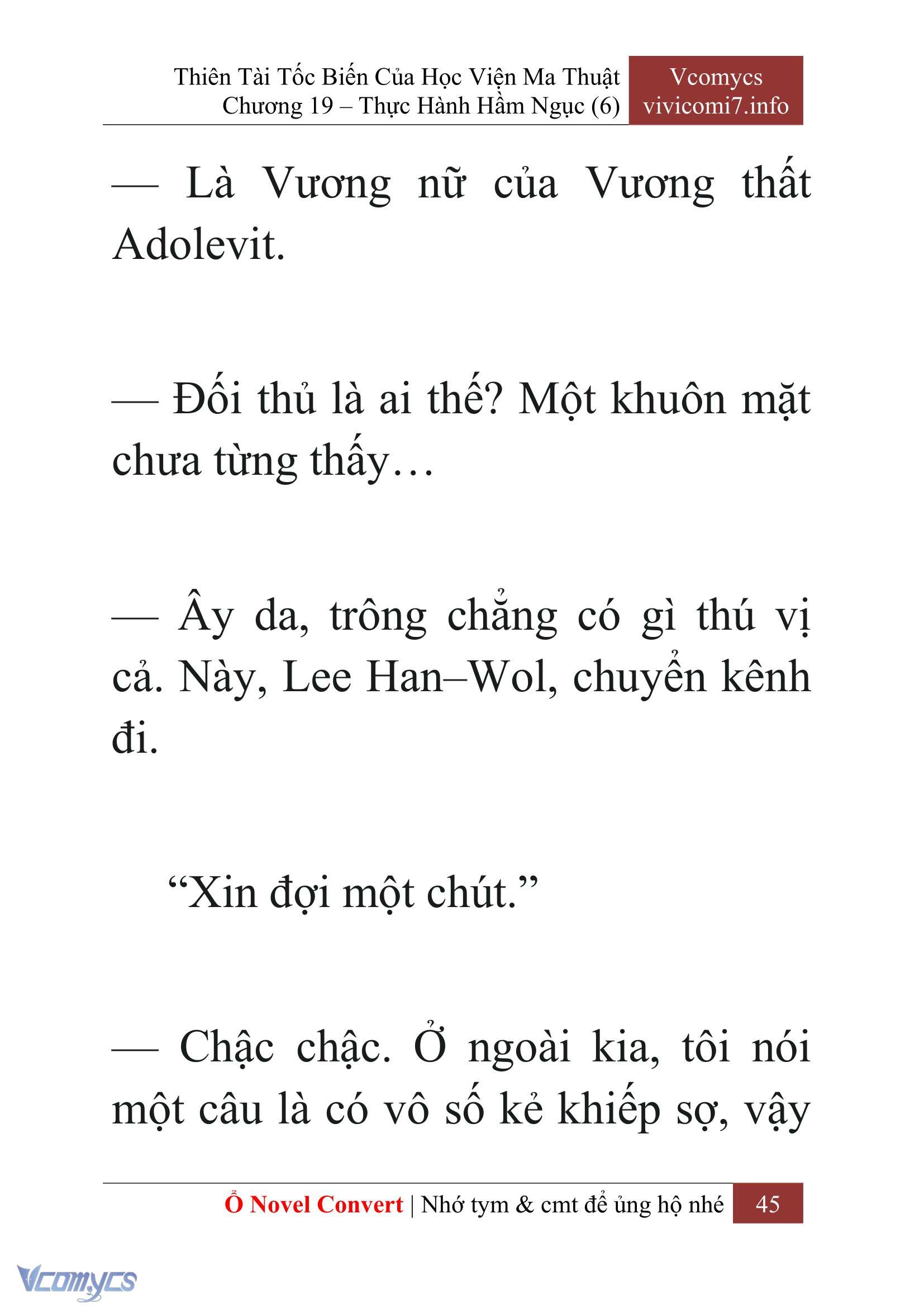[Novel] Thiên Tài Tốc Biến Của Học Viện Ma Thuật Chap 19 - Next Chap 20