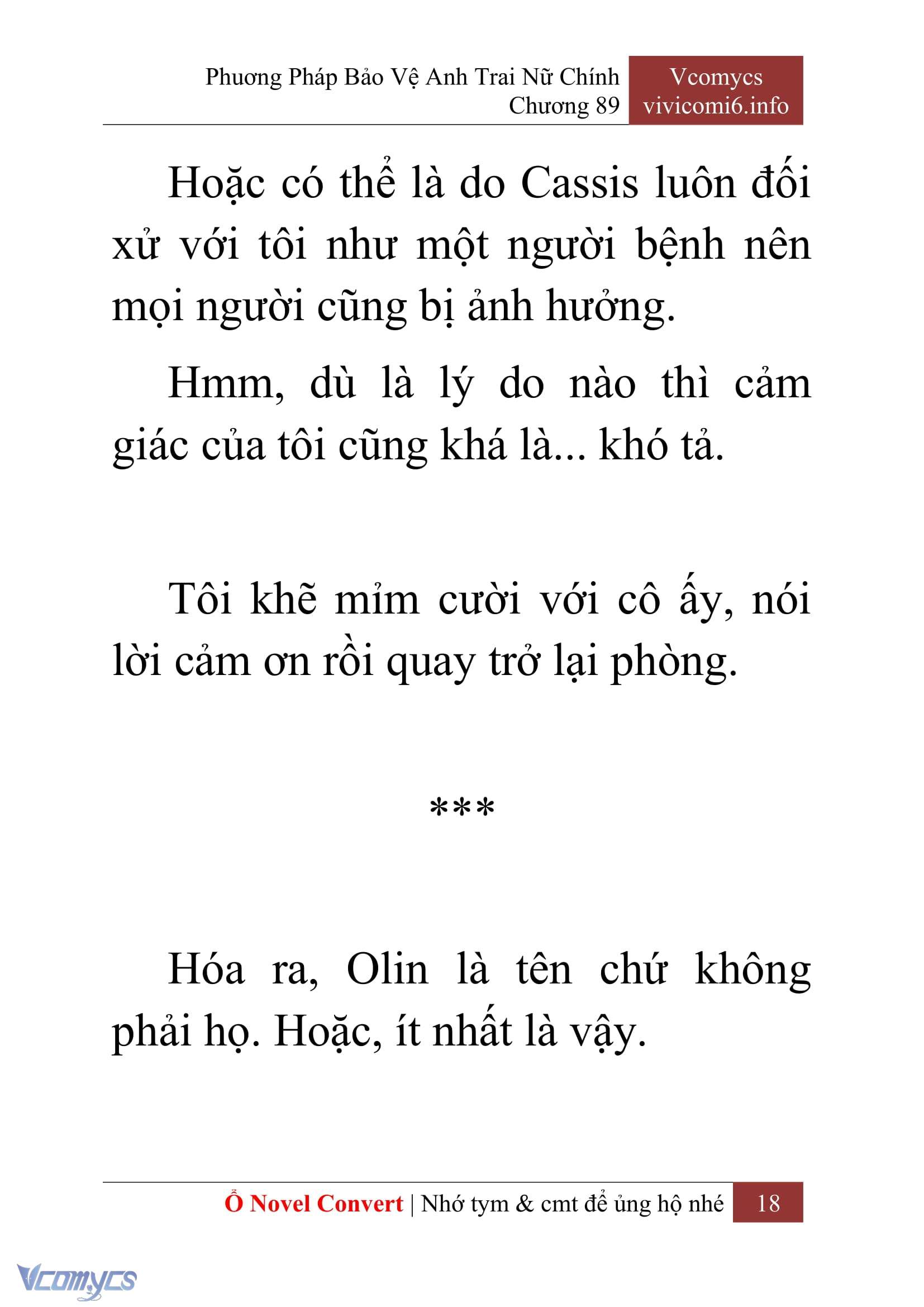 [Novel] Phương Pháp Bảo Vệ Anh Trai Nữ Chính Chap 89 - Next Chap 90