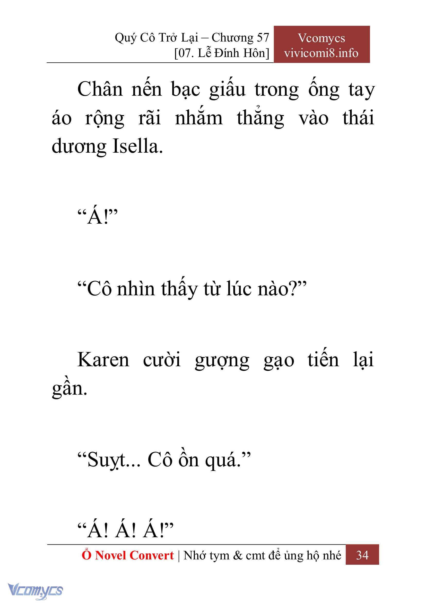 [Novel] Quý Cô Trở Lại Chap 57 - Next 