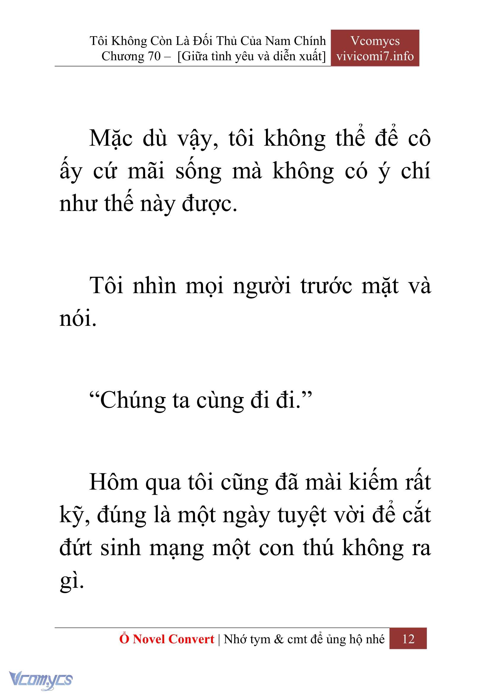 [Novel] Tôi Không Còn Là Đối Thủ Của Nam Chính Chap 70 - Trang 2