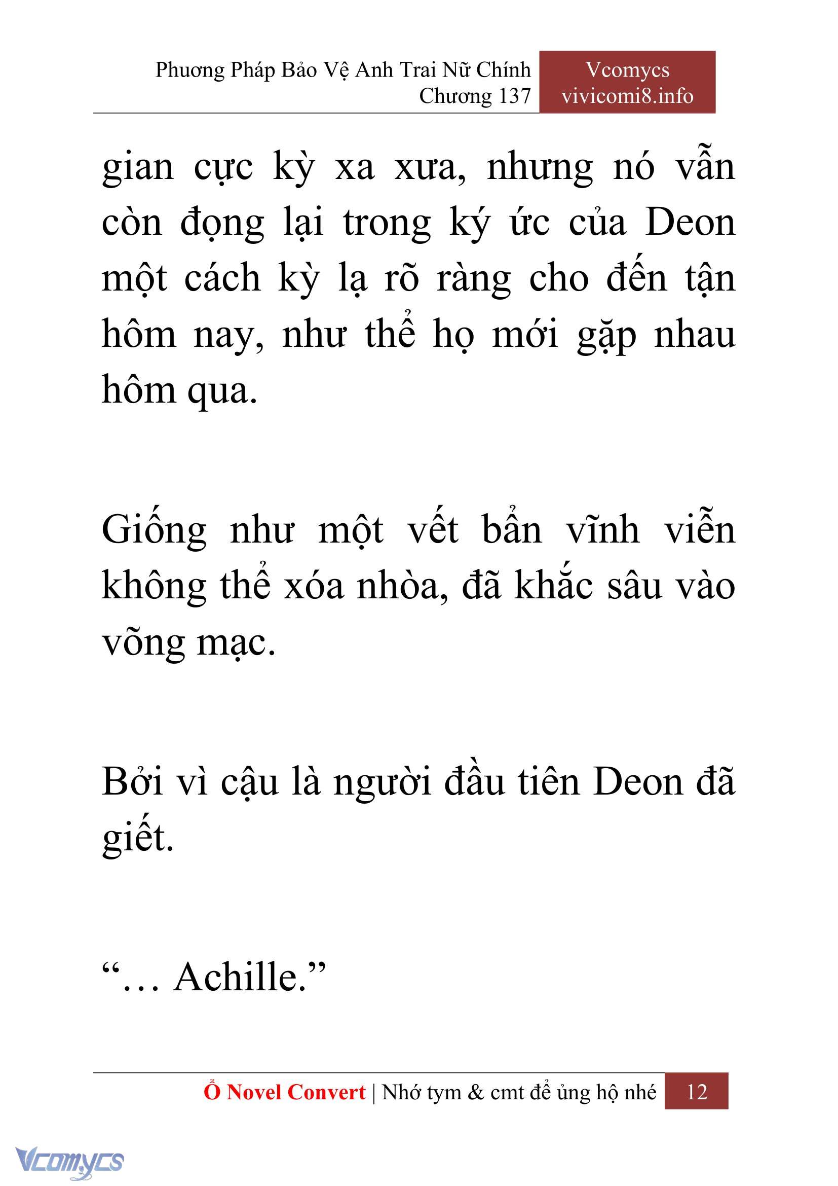 [Novel] Phương Pháp Bảo Vệ Anh Trai Nữ Chính Chap 137 - Next Chap 138