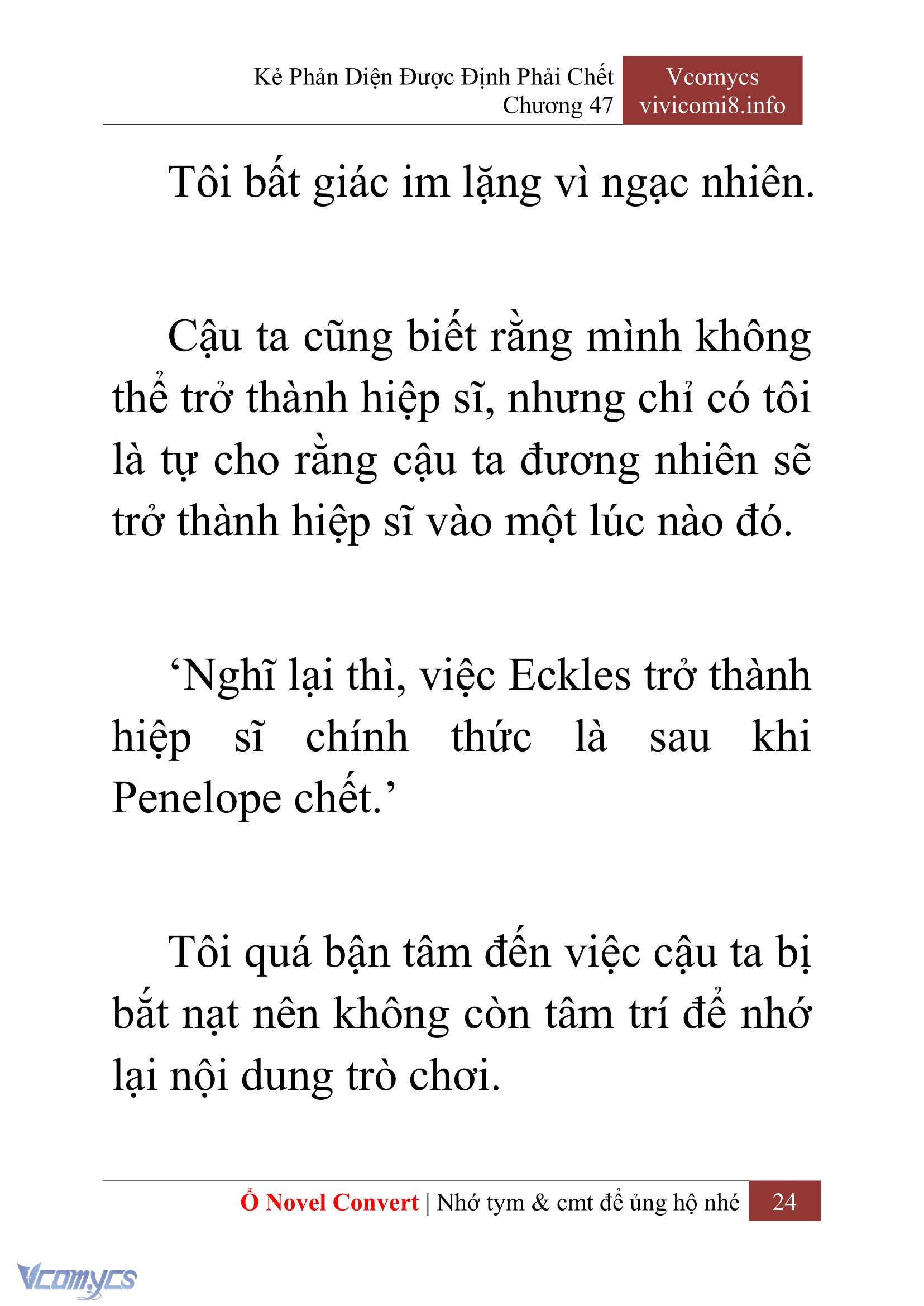 [Novel] Kẻ Phản Diện Được Định Phải Chết Chap 47 - Next Chap 48
