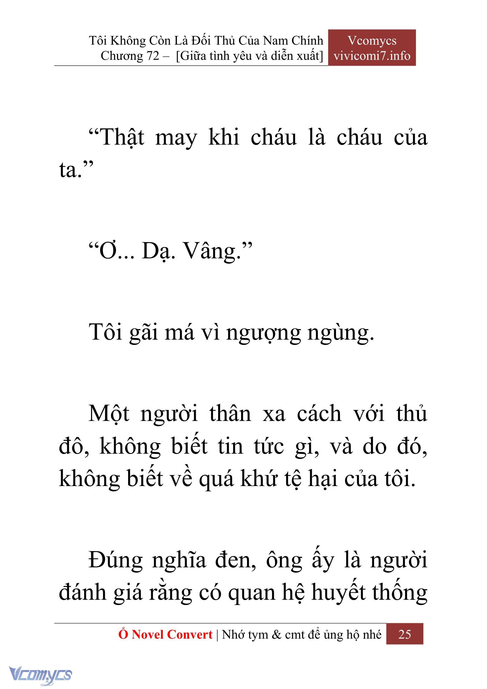 [Novel] Tôi Không Còn Là Đối Thủ Của Nam Chính Chap 72 - Trang 2