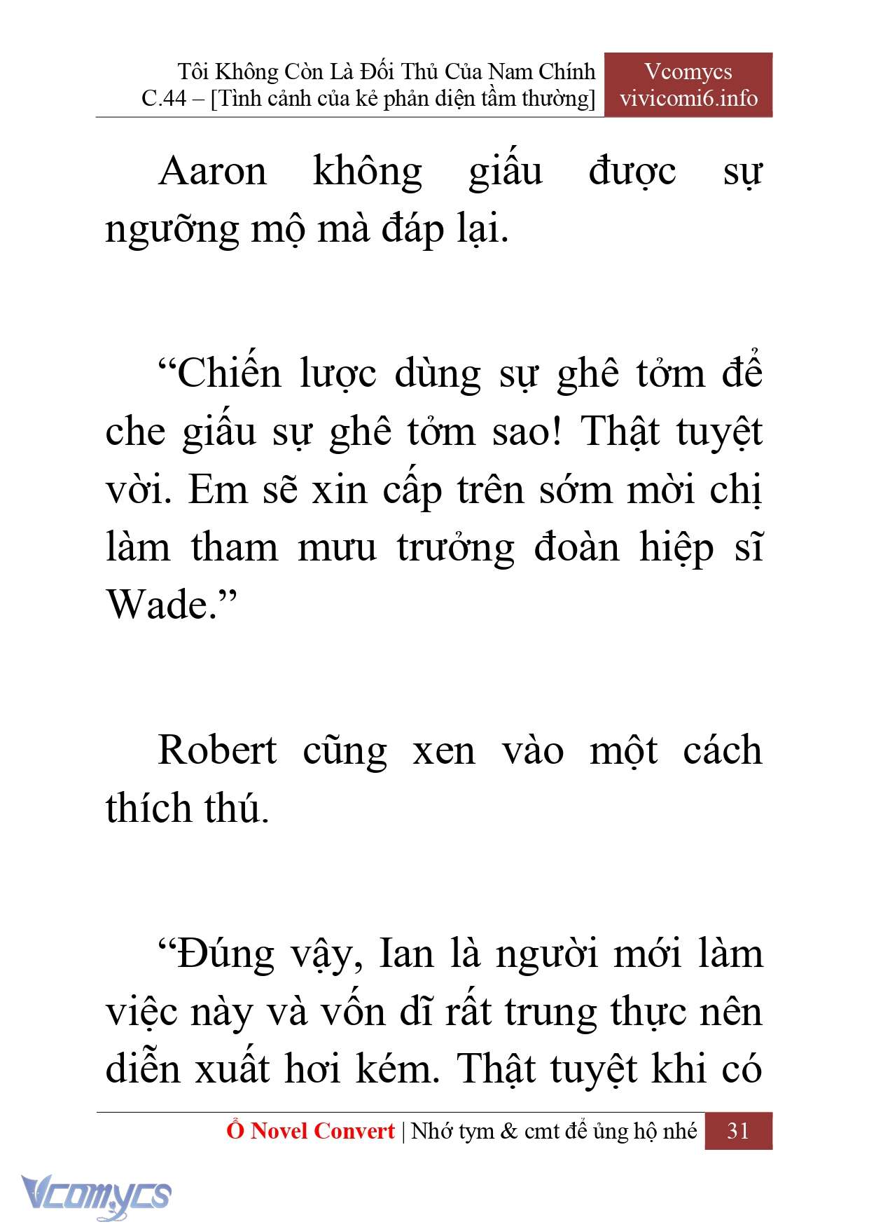 [Novel] Tôi Không Còn Là Đối Thủ Của Nam Chính Chap 44 - Next Chap 45