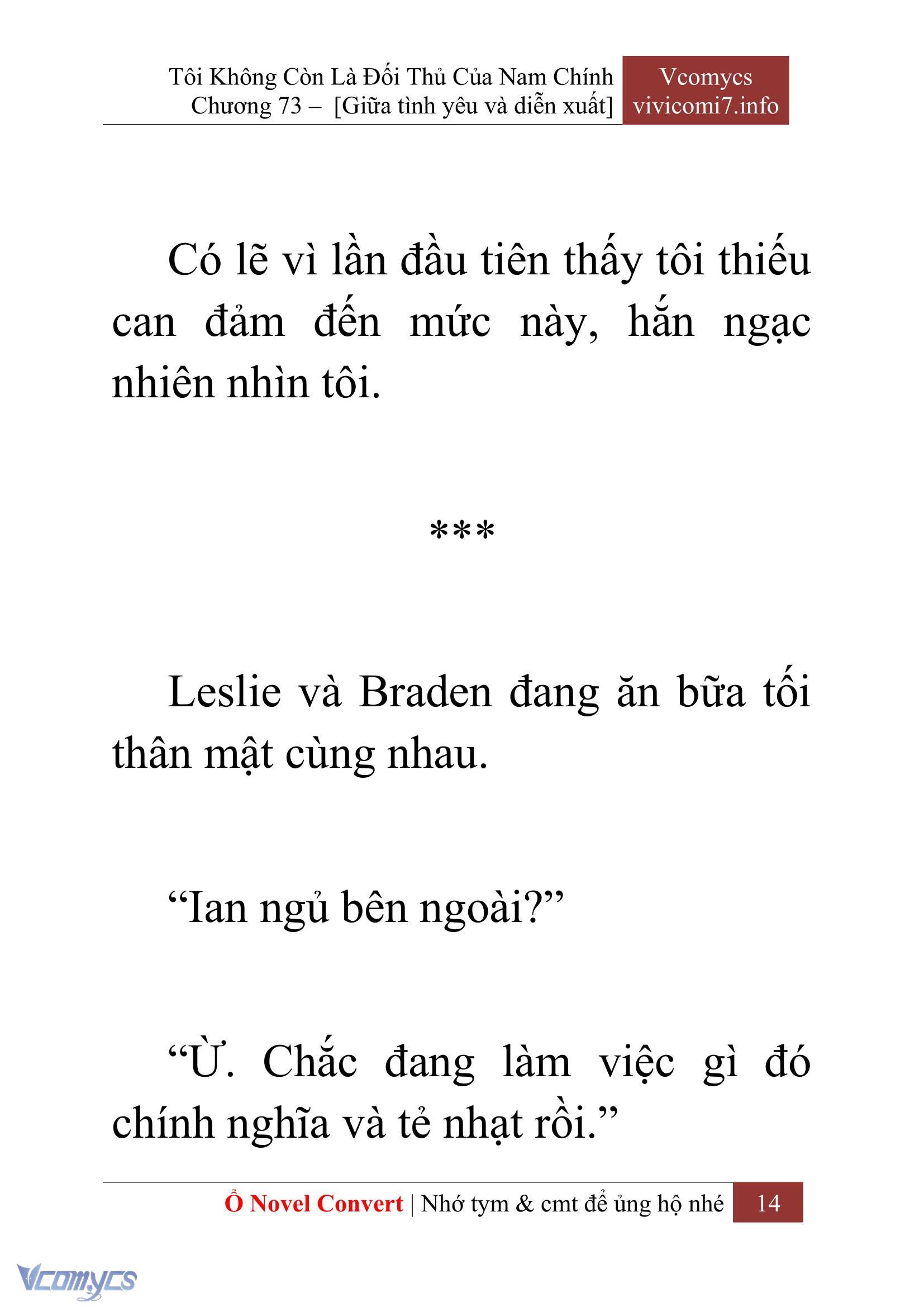 [Novel] Tôi Không Còn Là Đối Thủ Của Nam Chính Chap 73 - Next 
