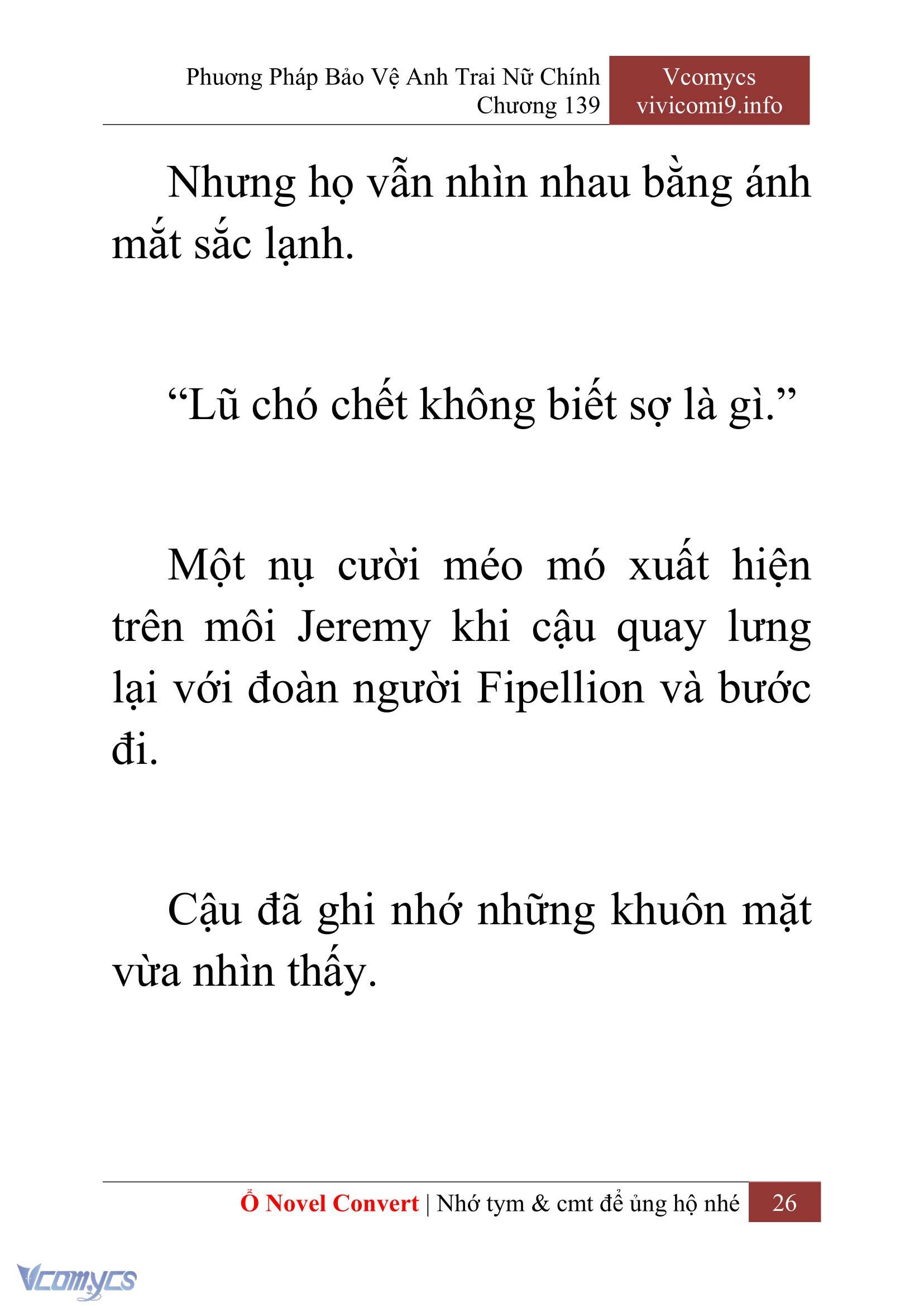 [Novel] Phương Pháp Bảo Vệ Anh Trai Nữ Chính Chap 139 - Next 