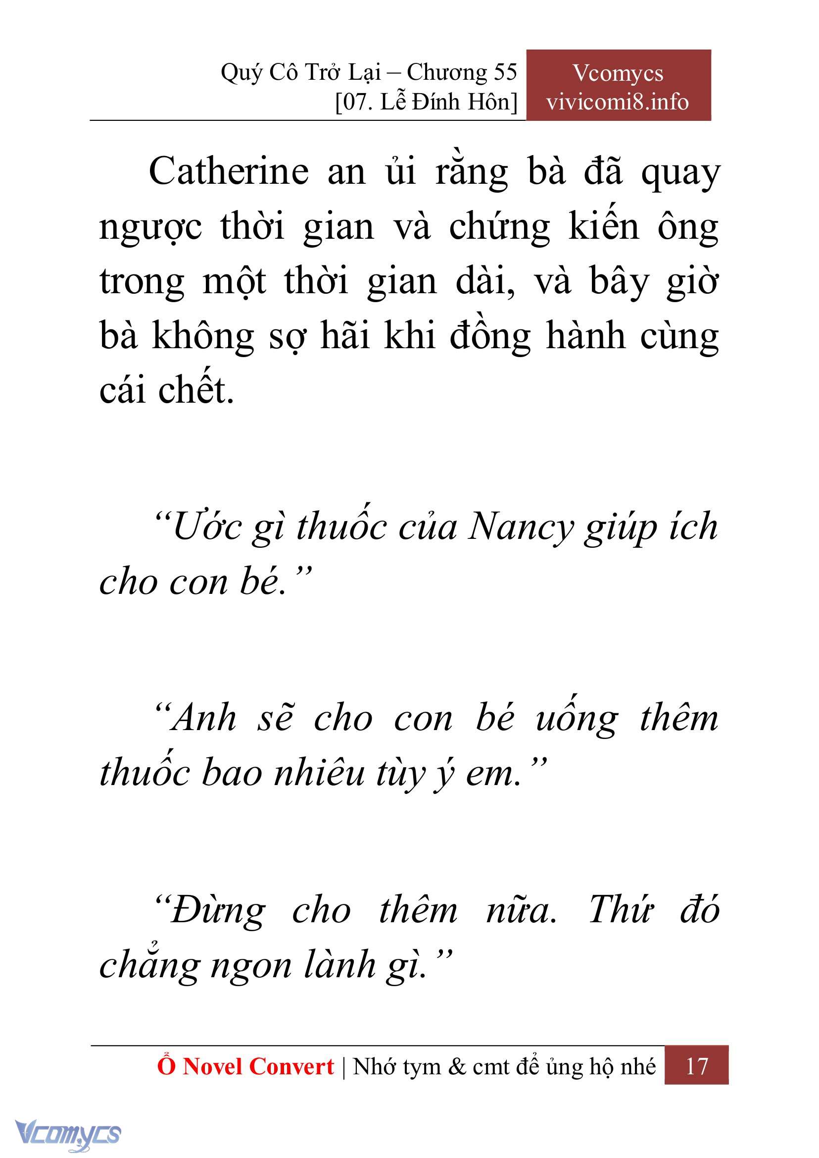 [Novel] Quý Cô Trở Lại Chap 55 - Next 