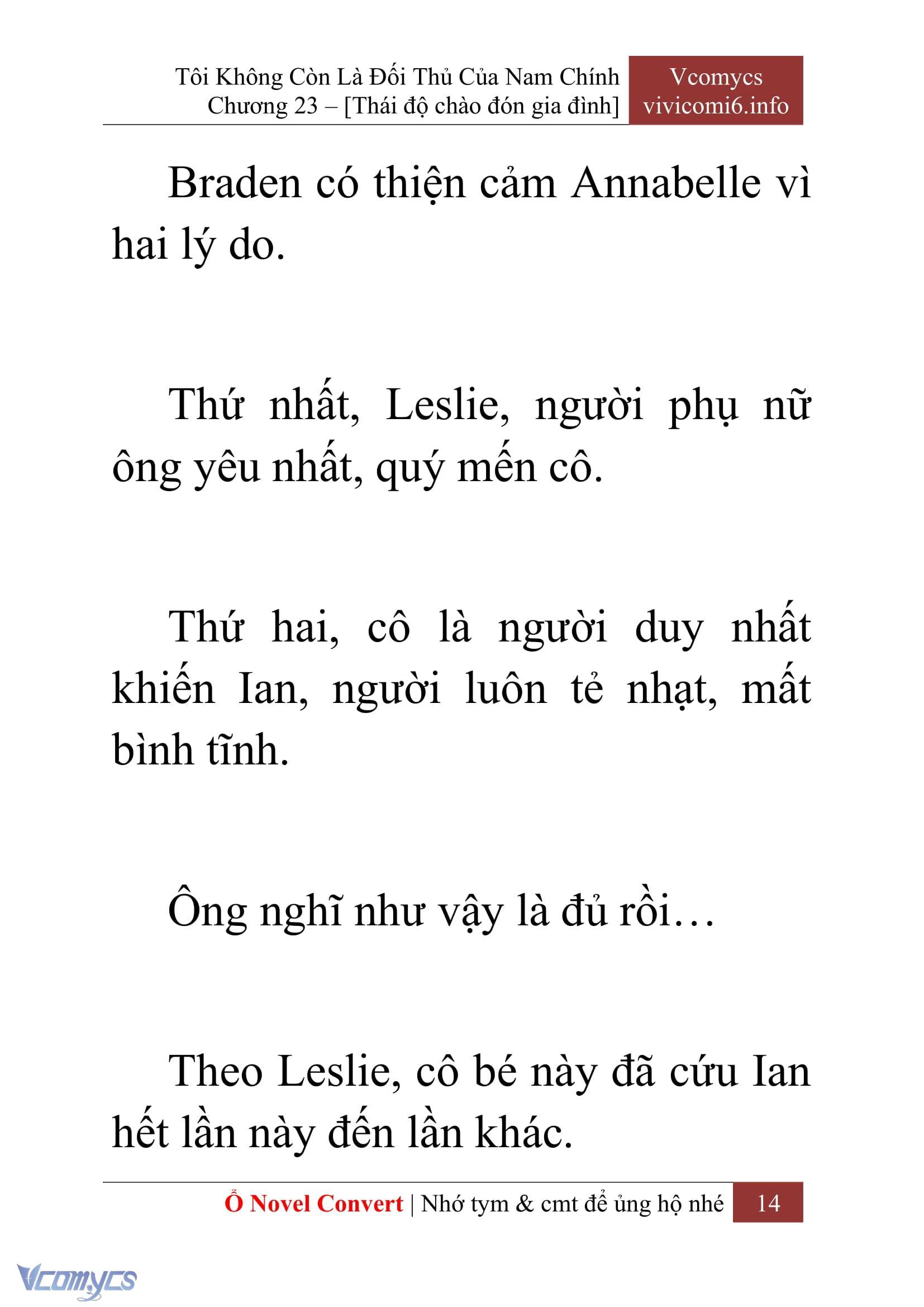 [Novel] Tôi Không Còn Là Đối Thủ Của Nam Chính Chap 23 - Trang 2