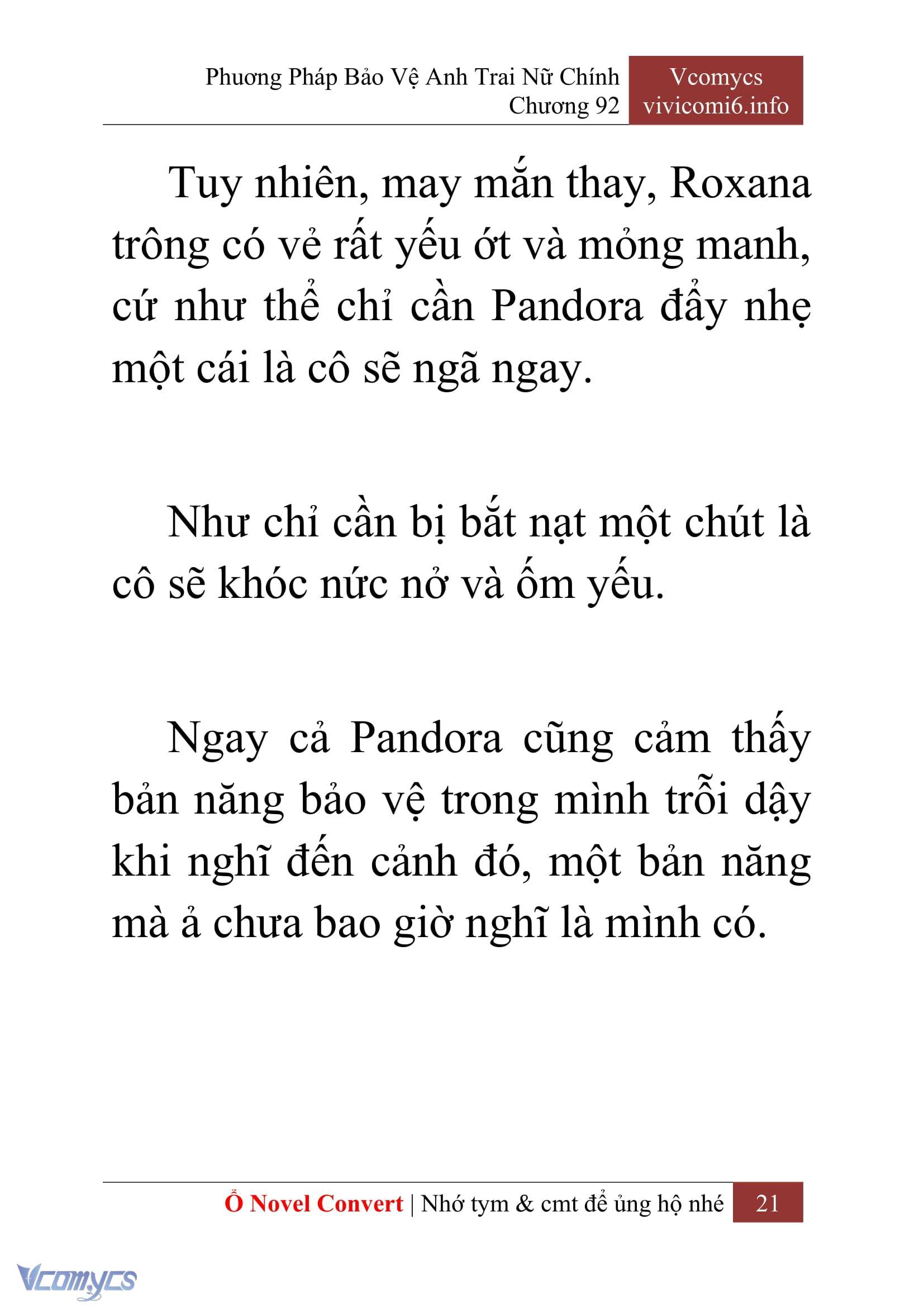 [Novel] Phương Pháp Bảo Vệ Anh Trai Nữ Chính Chap 92 - Next Chap 93