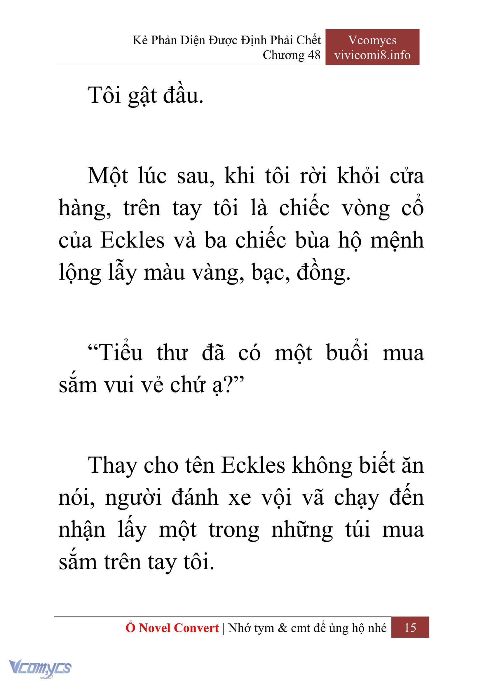 [Novel] Kẻ Phản Diện Được Định Phải Chết Chap 48 - Next 