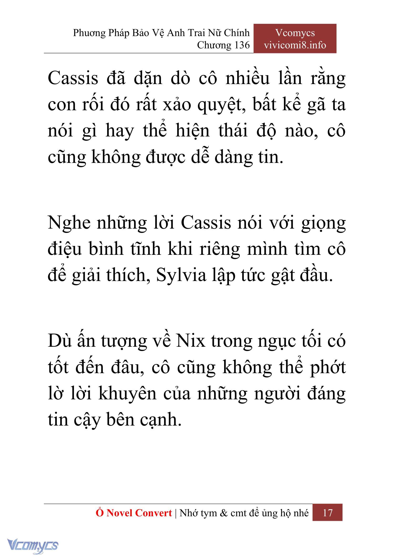 [Novel] Phương Pháp Bảo Vệ Anh Trai Nữ Chính Chap 136 - Next Chap 137