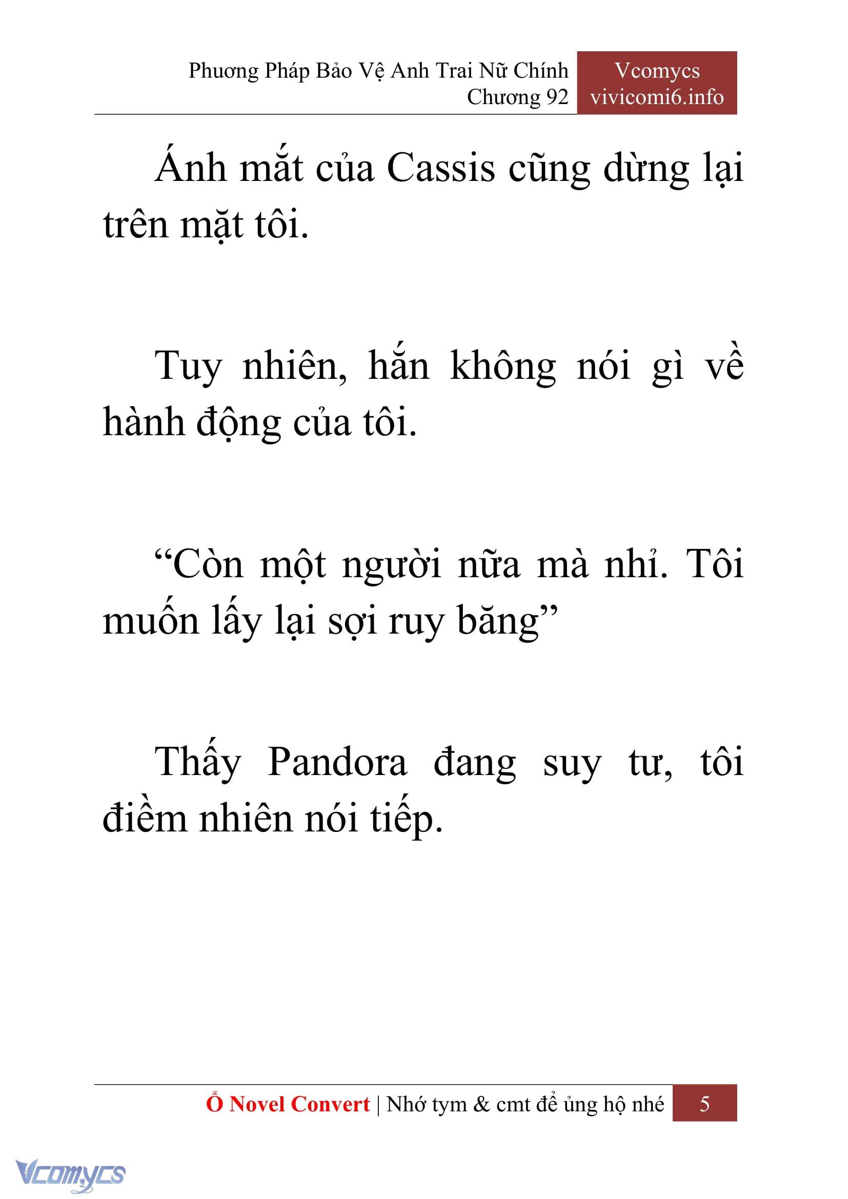 [Novel] Phương Pháp Bảo Vệ Anh Trai Nữ Chính Chap 92 - Next Chap 93