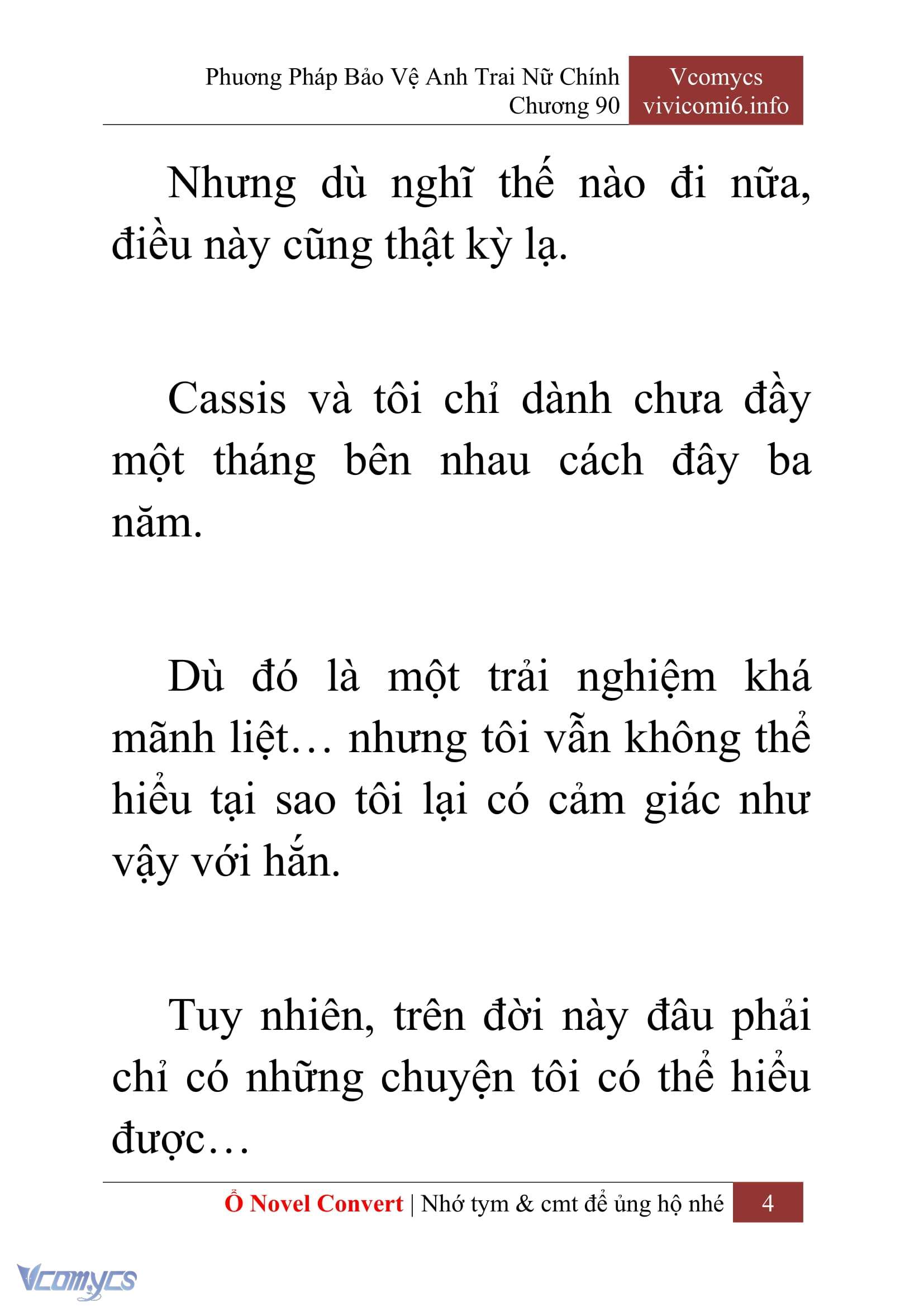 [Novel] Phương Pháp Bảo Vệ Anh Trai Nữ Chính Chap 90 - Next Chap 91