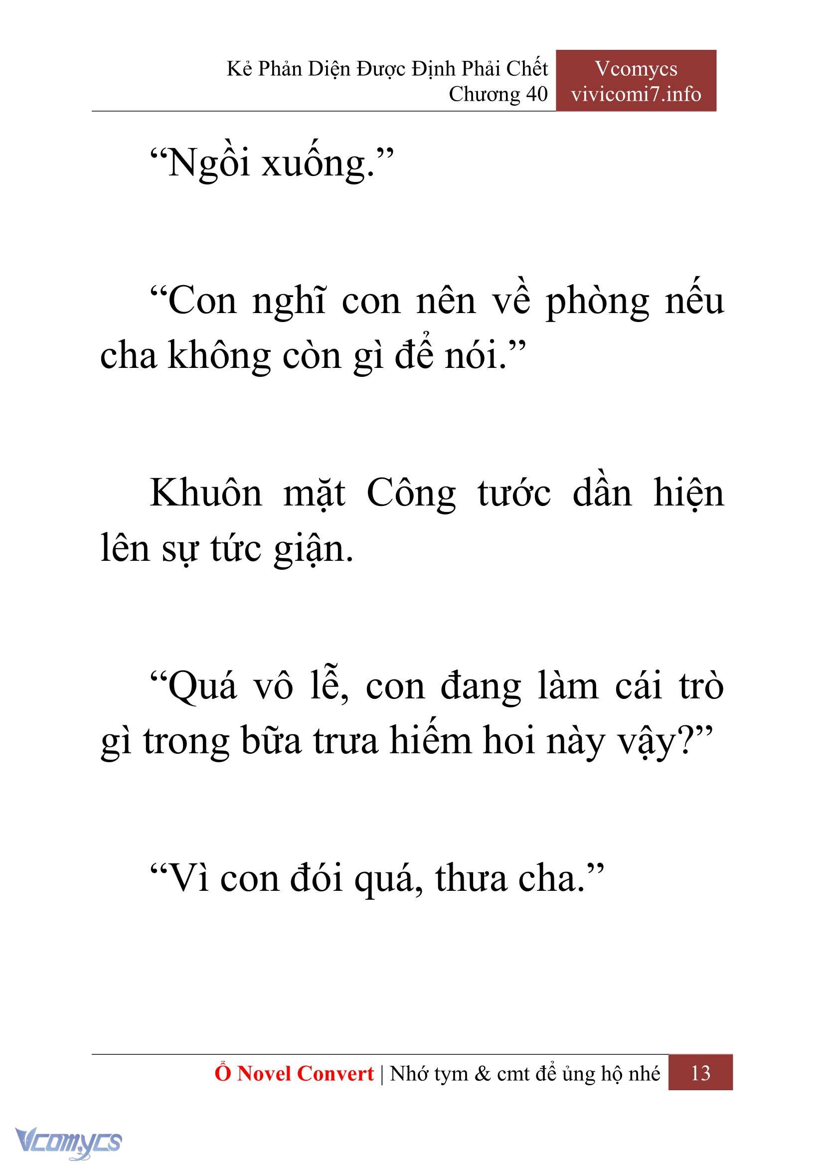 [Novel] Kẻ Phản Diện Được Định Phải Chết Chap 40 - Trang 2