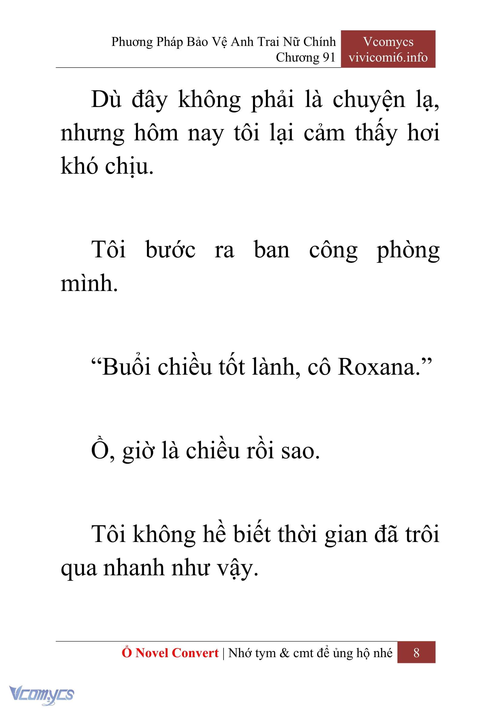 [Novel] Phương Pháp Bảo Vệ Anh Trai Nữ Chính Chap 91 - Next Chap 92