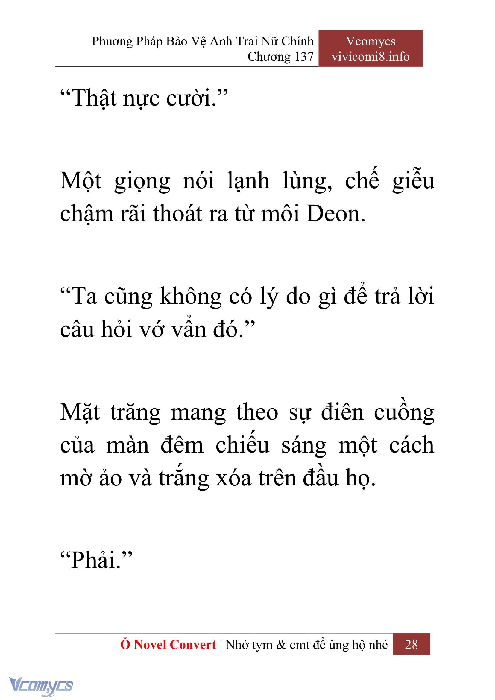 [Novel] Phương Pháp Bảo Vệ Anh Trai Nữ Chính Chap 137 - Next Chap 138