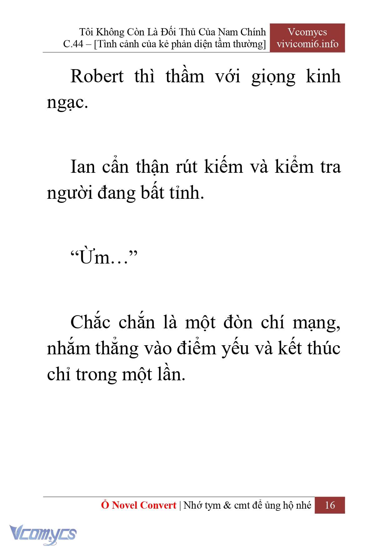 [Novel] Tôi Không Còn Là Đối Thủ Của Nam Chính Chap 44 - Next Chap 45