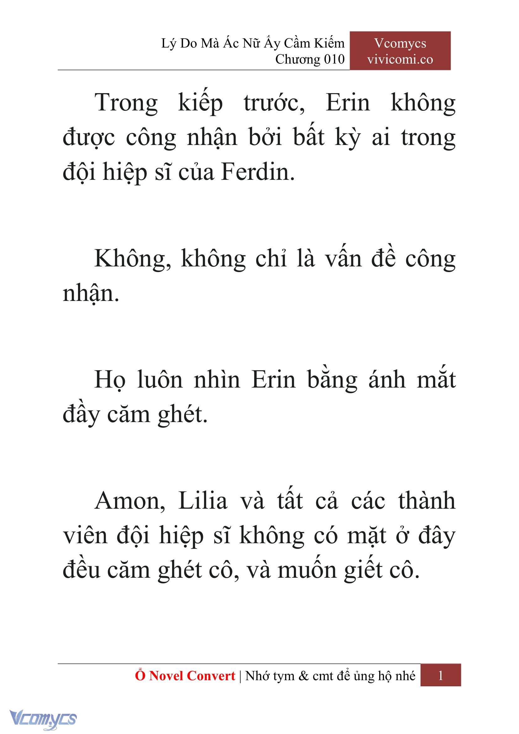 [Novel] Lý Do Mà Ác Nữ Ấy Cầm Kiếm Chap 10 - Next 