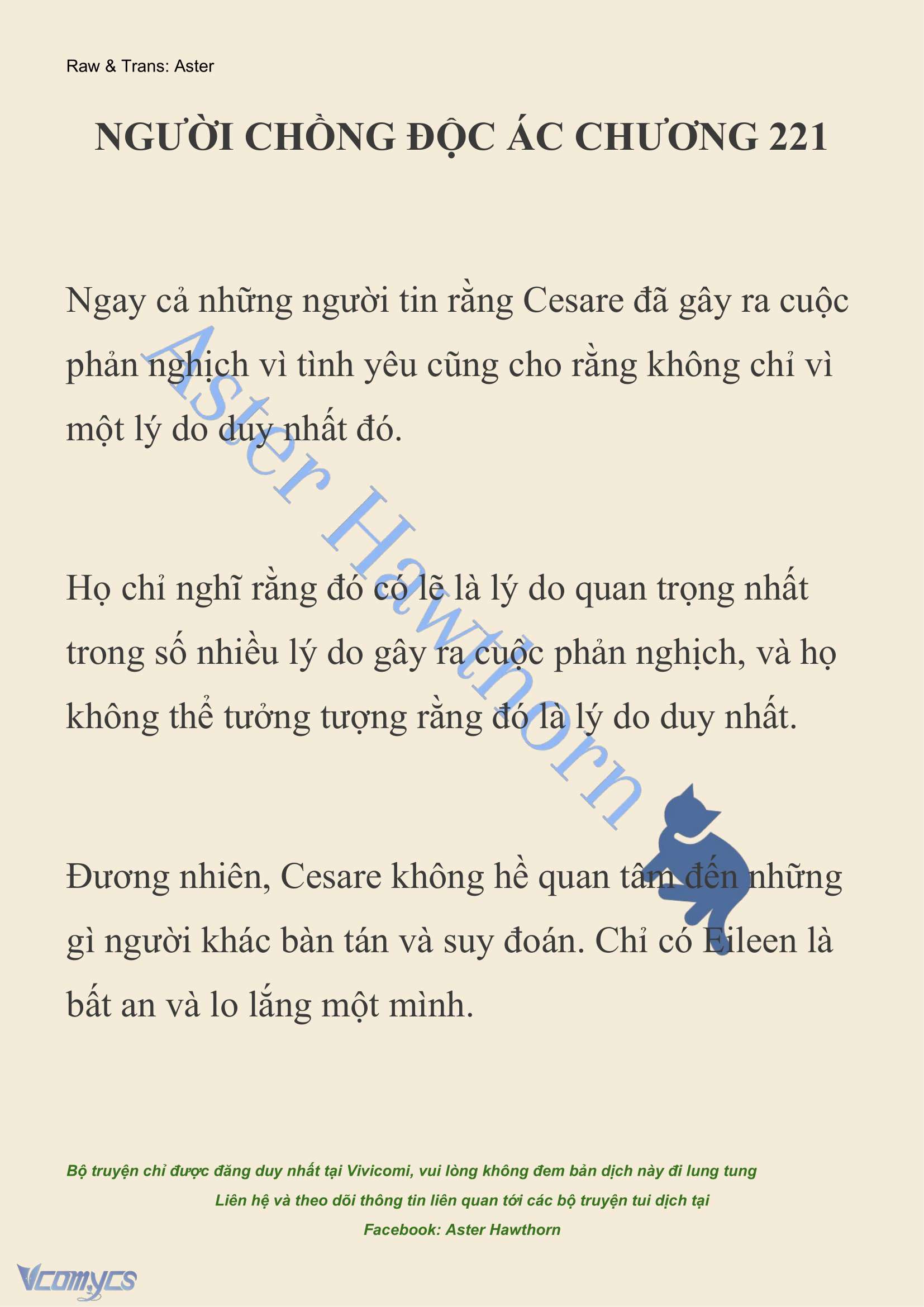 [NOVEL] Người Chồng Độc Ác Chap 221 - Next 