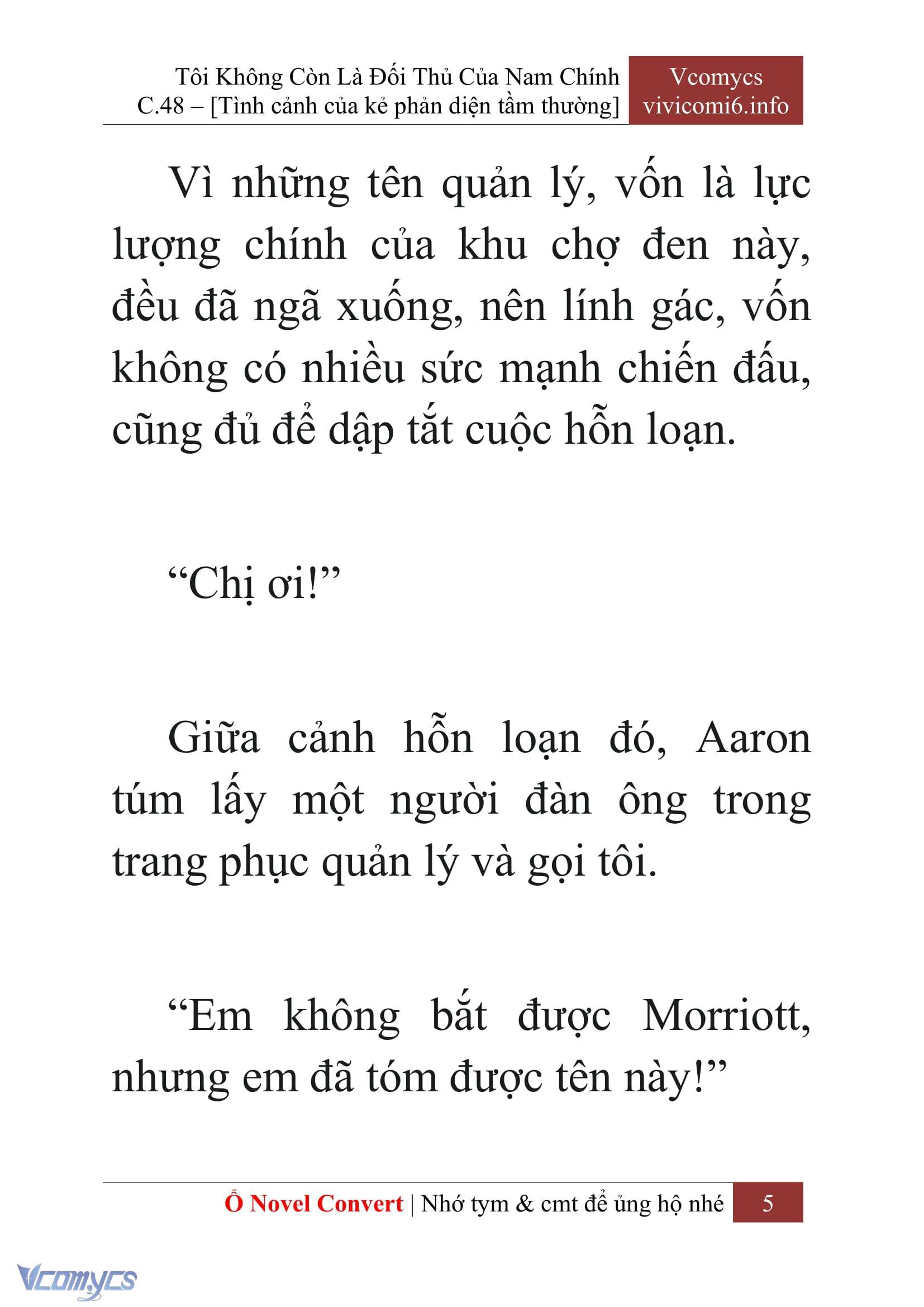 [Novel] Tôi Không Còn Là Đối Thủ Của Nam Chính Chap 48 - Next Chap 49