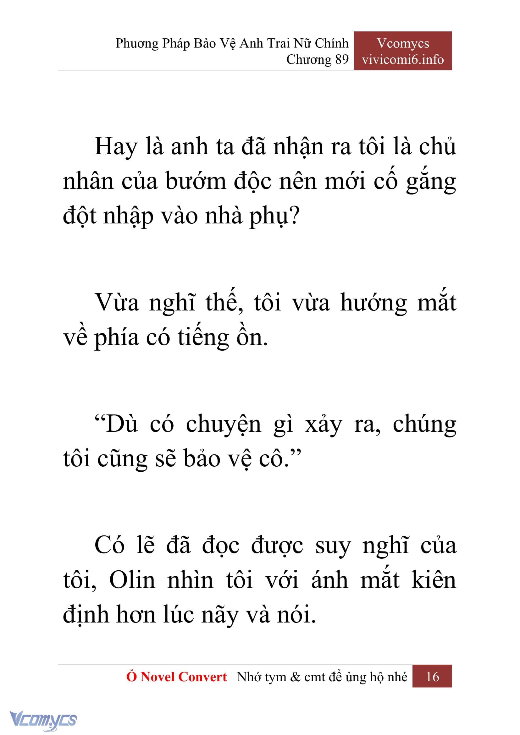 [Novel] Phương Pháp Bảo Vệ Anh Trai Nữ Chính Chap 89 - Next Chap 90