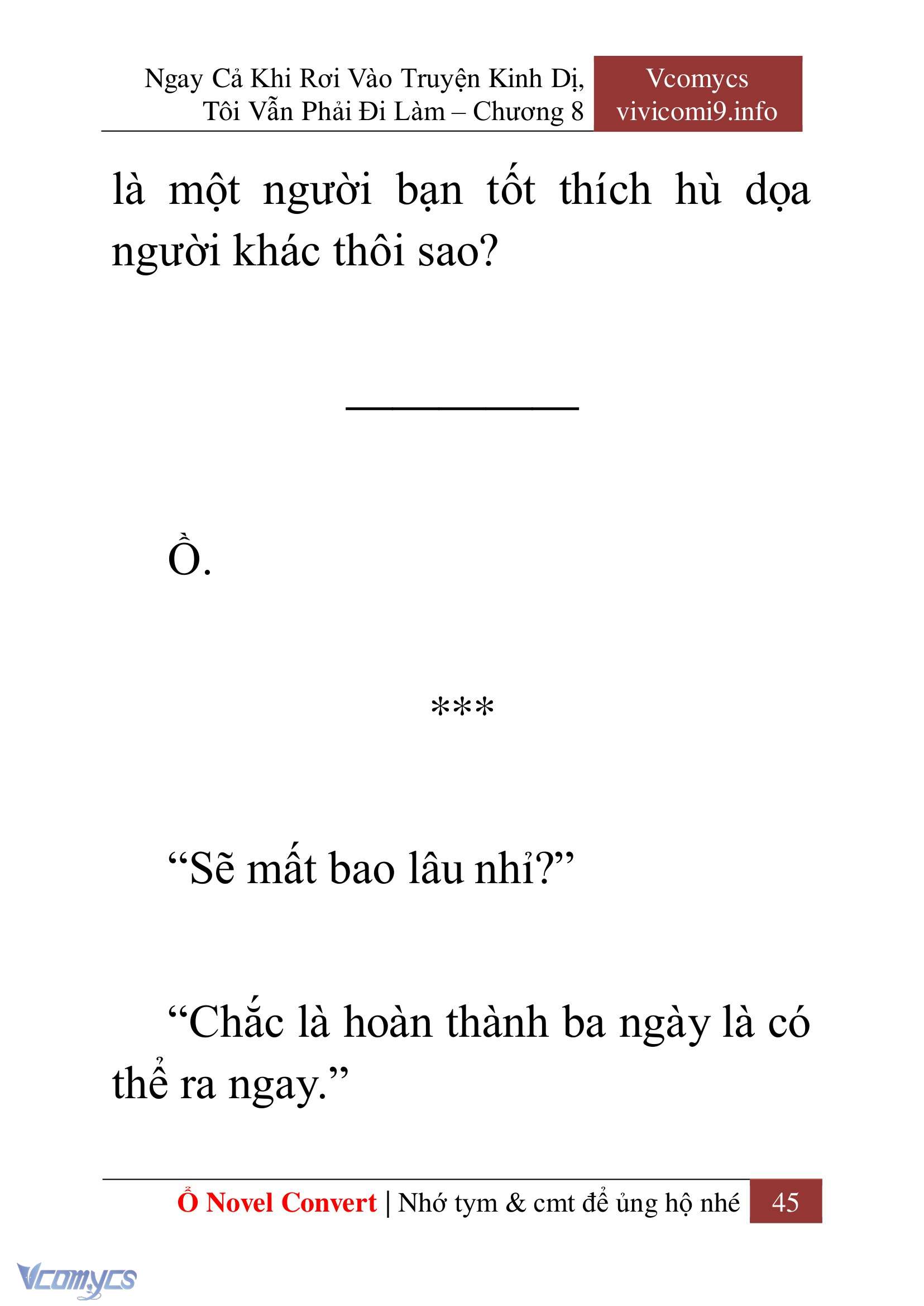 [Novel] Ngay Cả Khi Rơi Vào Truyện Kinh Dị, Tôi Vẫn Phải Đi Làm Chap 8 - Trang 2