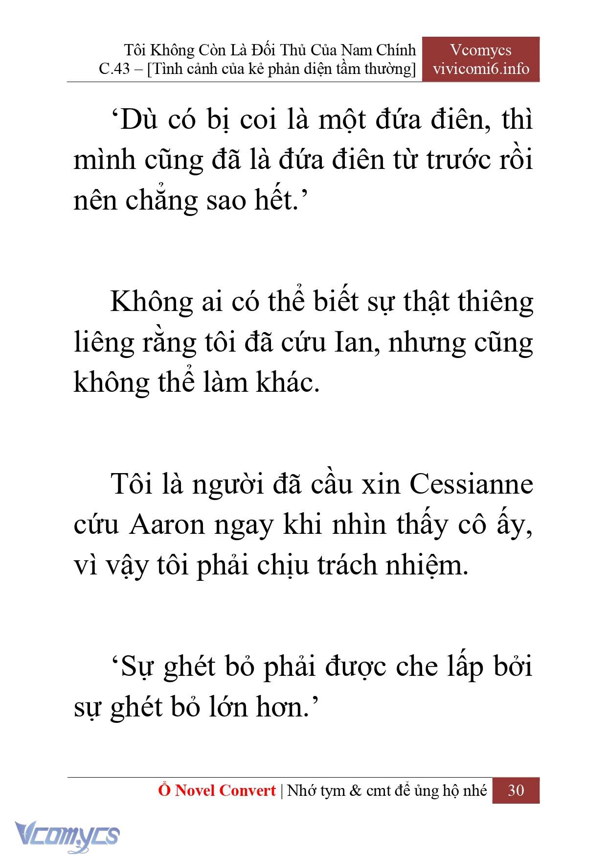 [Novel] Tôi Không Còn Là Đối Thủ Của Nam Chính Chap 43 - Next Chap 44
