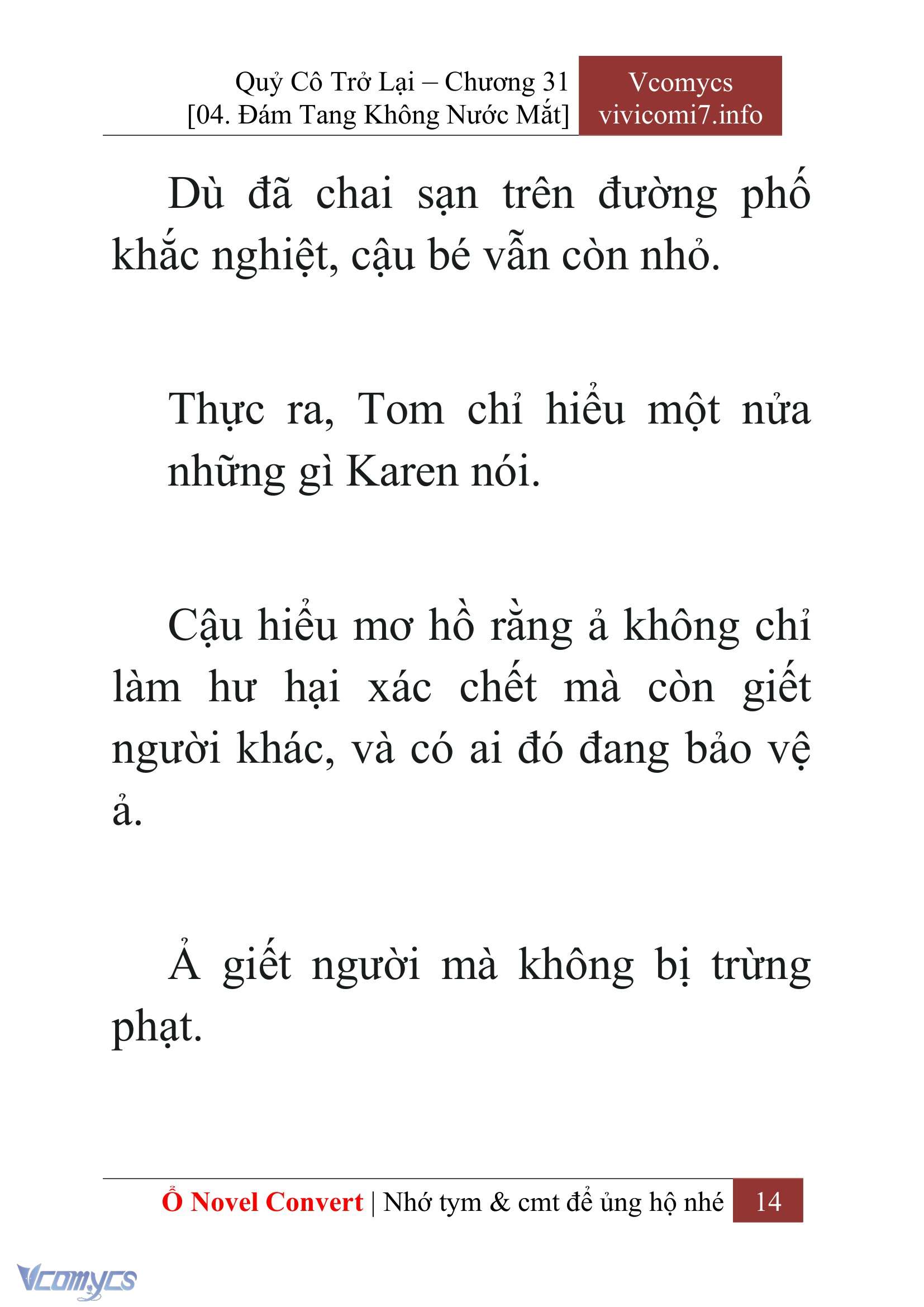 [Novel] Quý Cô Trở Lại Chap 31 - Trang 2