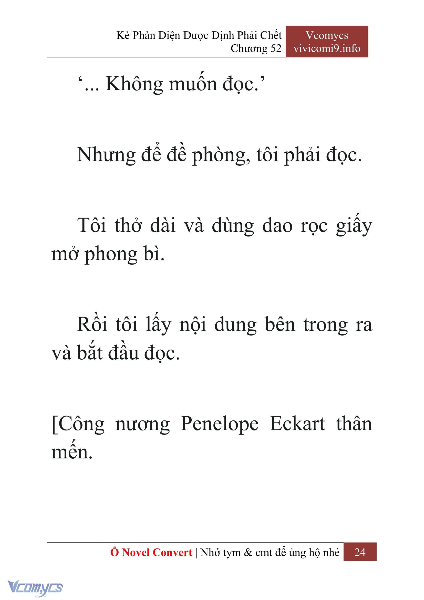[Novel] Kẻ Phản Diện Được Định Phải Chết Chap 52 - Next 