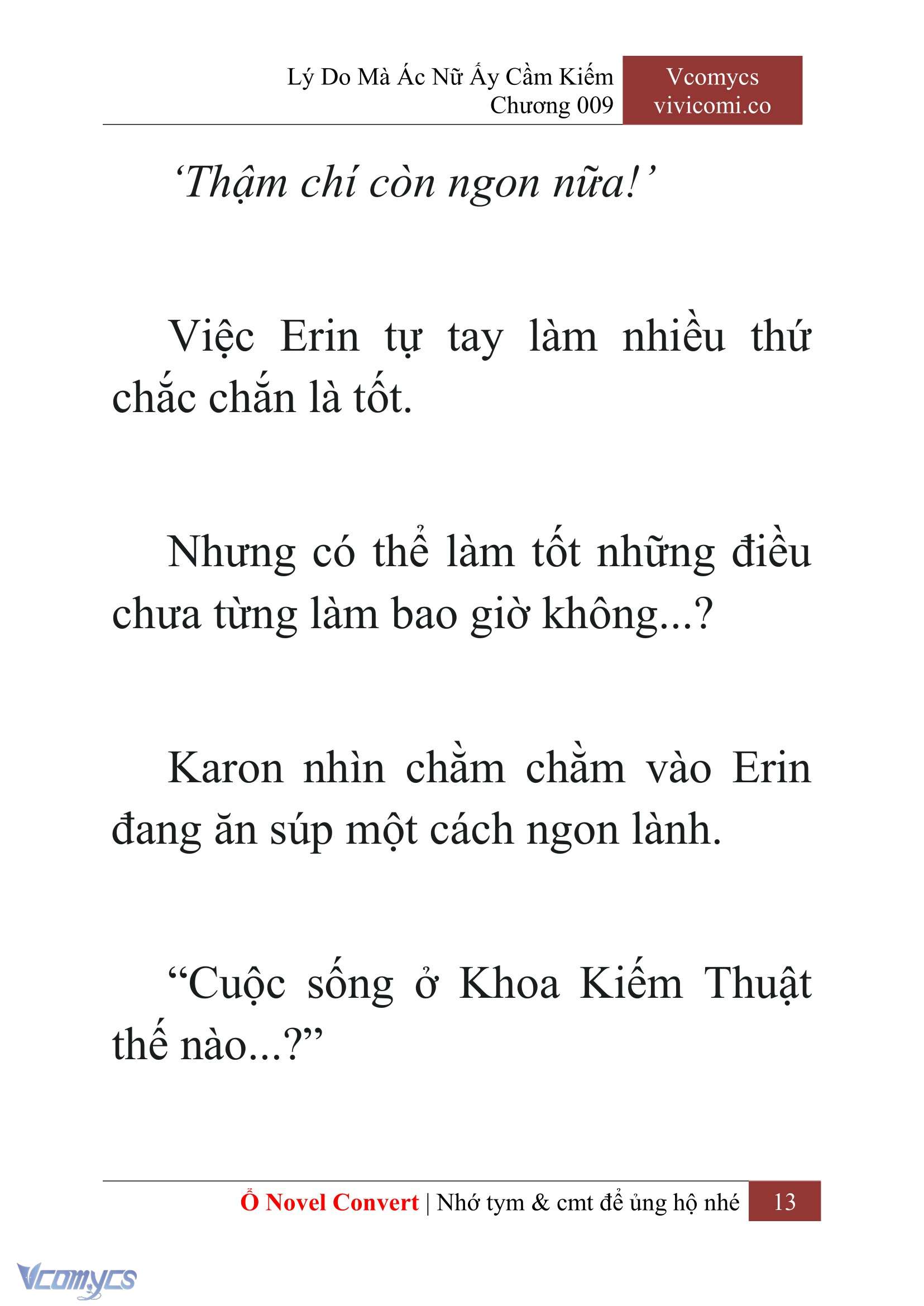 [Novel] Lý Do Mà Ác Nữ Ấy Cầm Kiếm Chap 9 - Next Chap 10