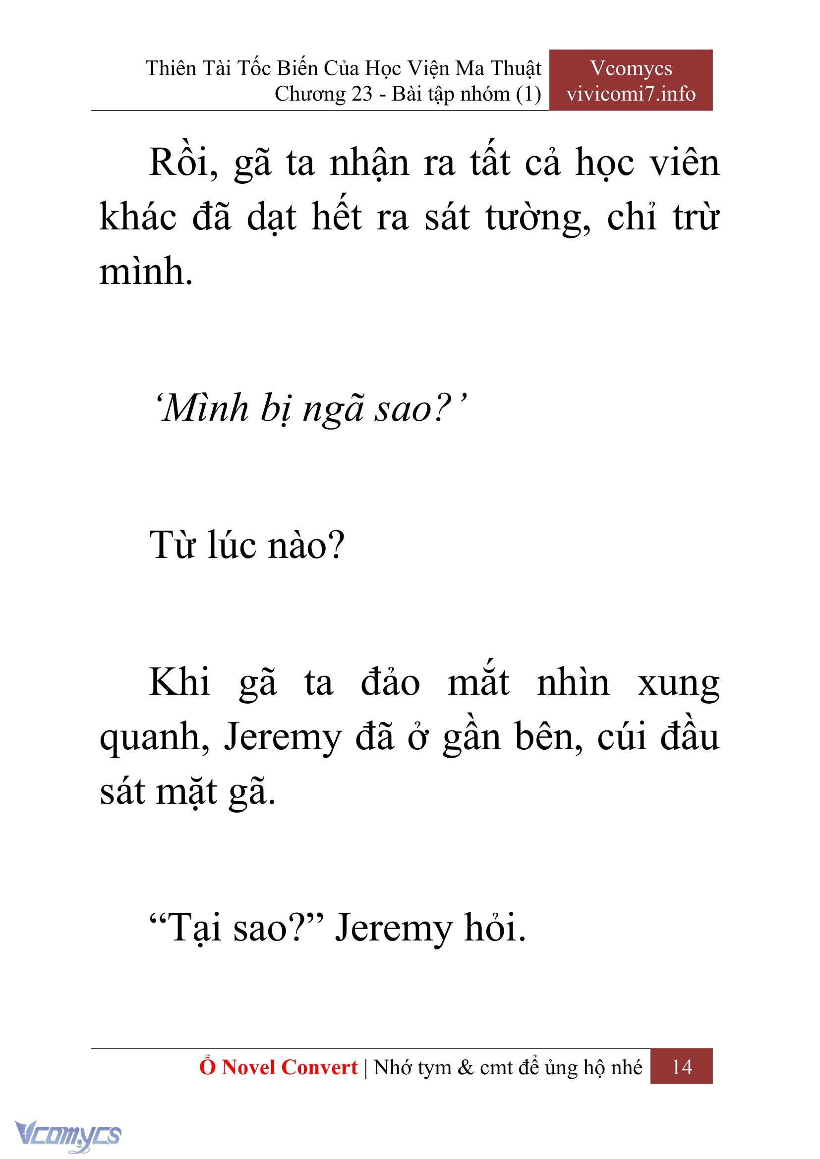 [Novel] Thiên Tài Tốc Biến Của Học Viện Ma Thuật Chap 23 - Next 