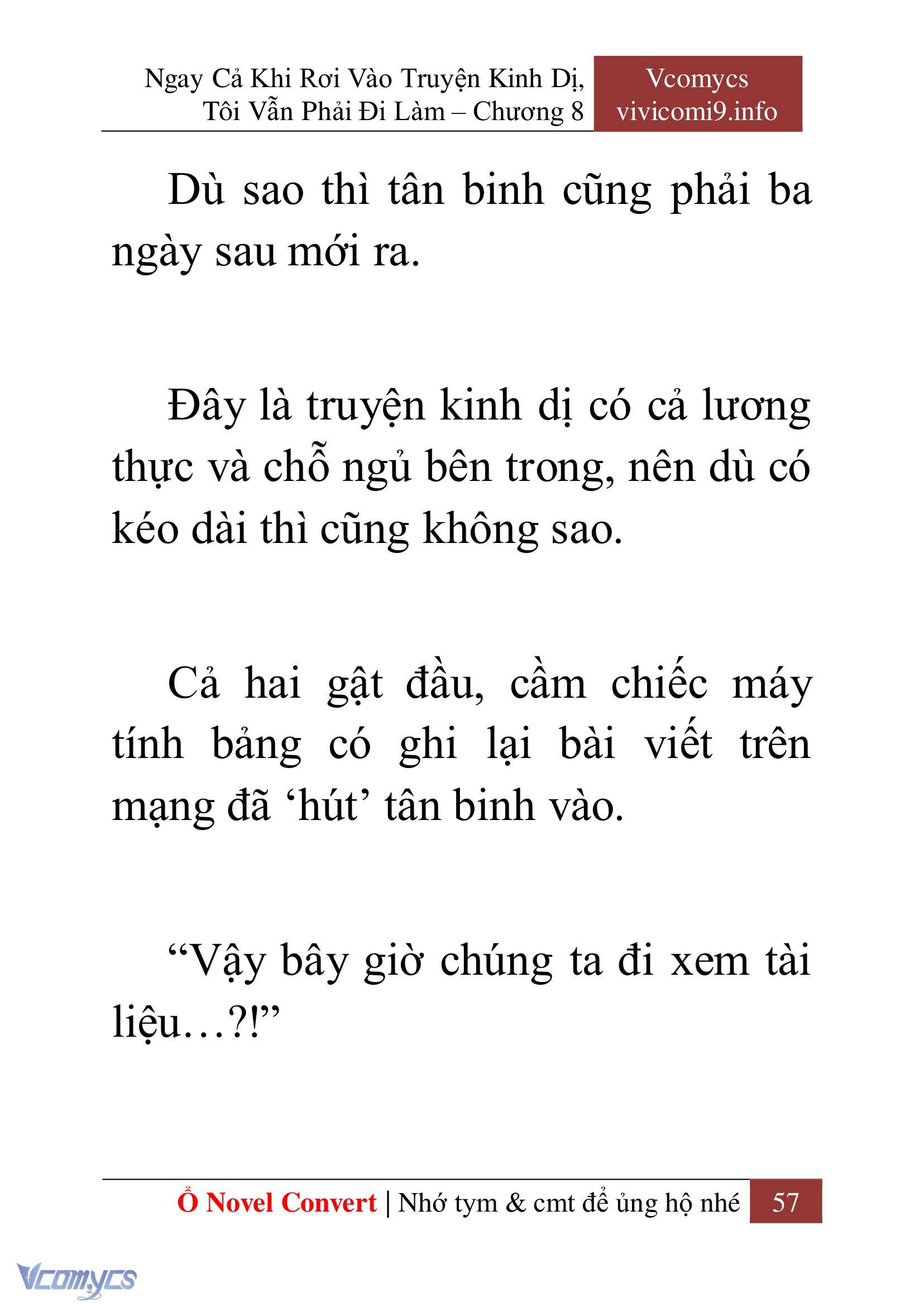 [Novel] Ngay Cả Khi Rơi Vào Truyện Kinh Dị, Tôi Vẫn Phải Đi Làm Chap 8 - Trang 2