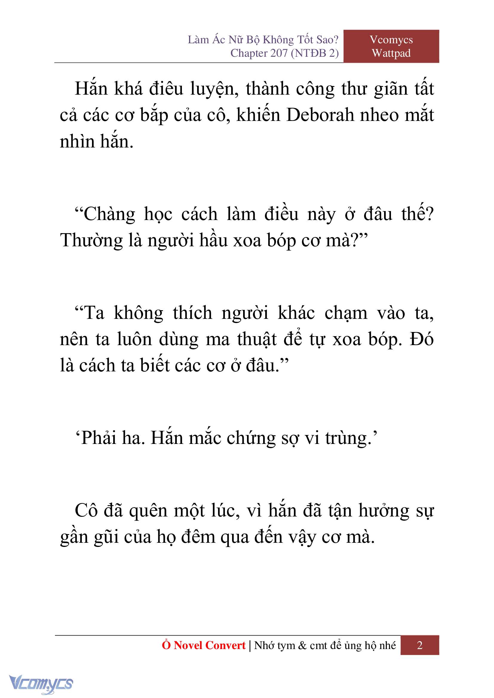 [Novel] Làm Ác Nữ Bộ Không Tốt Sao? Chap 207 - Trang 2