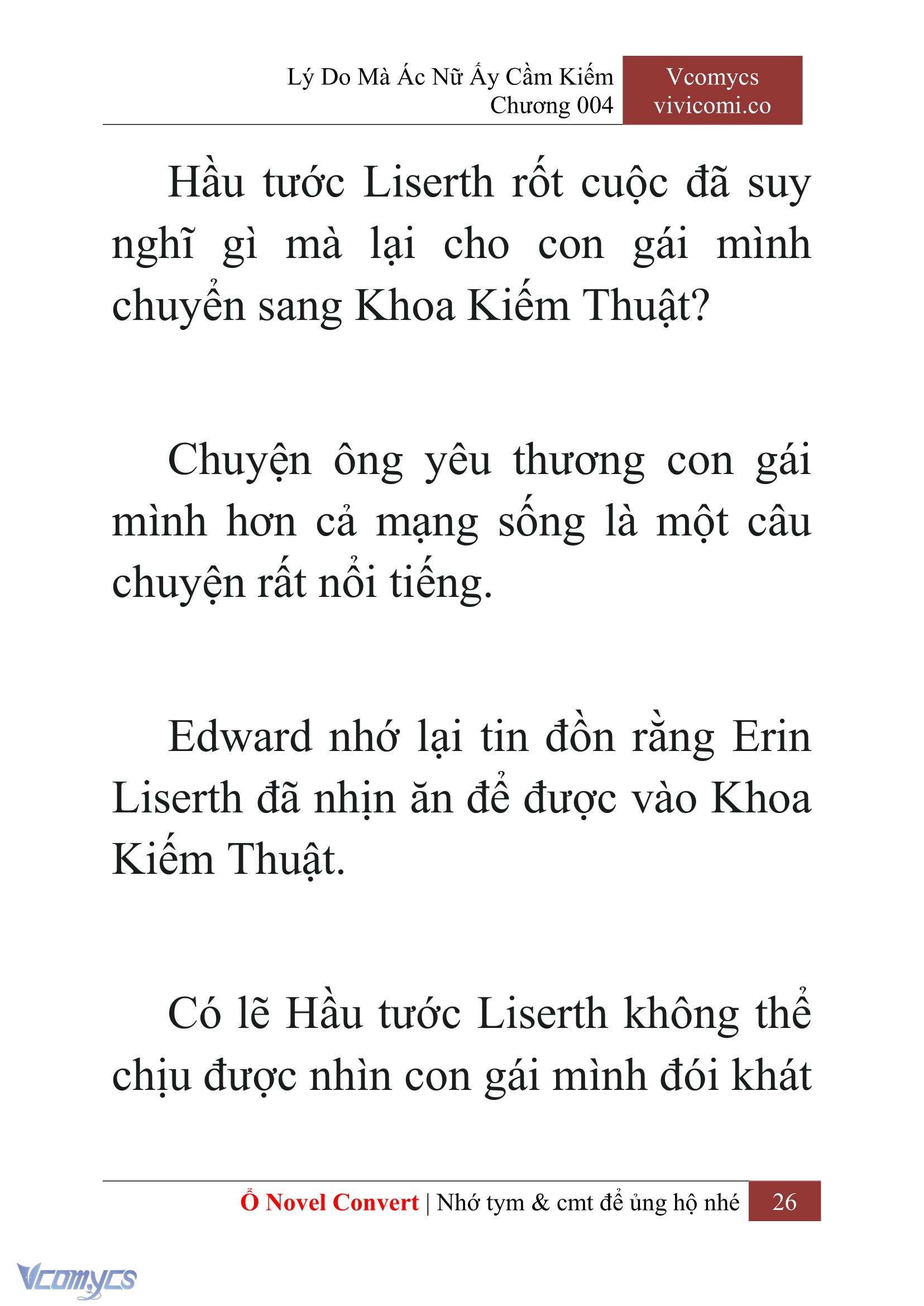 [Novel] Lý Do Mà Ác Nữ Ấy Cầm Kiếm Chap 4 - Trang 2