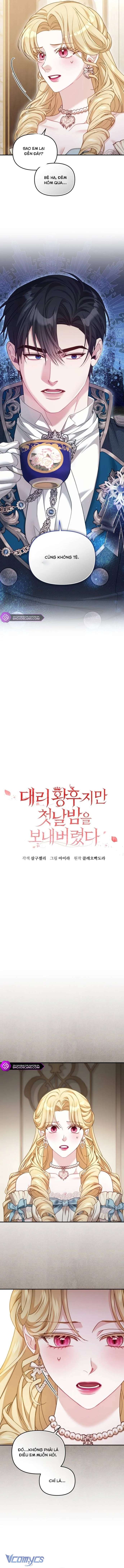 Tôi Đã Trải Qua Đêm Đầu Tiên Dù Chỉ Là Hoàng Hậu Thay Thế Chap 17 - Trang 2