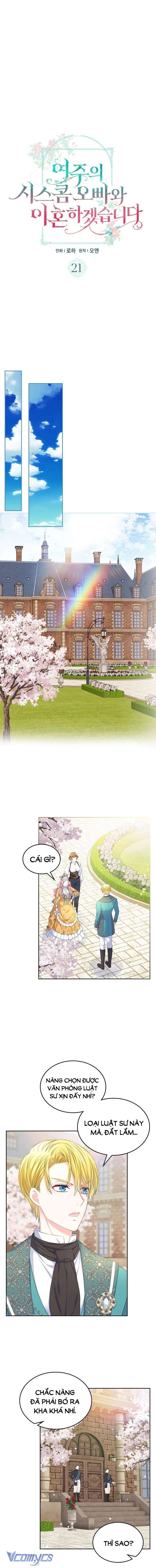 Tôi sẽ ly hôn với anh trai nữ chính Chap 21 - Trang 2