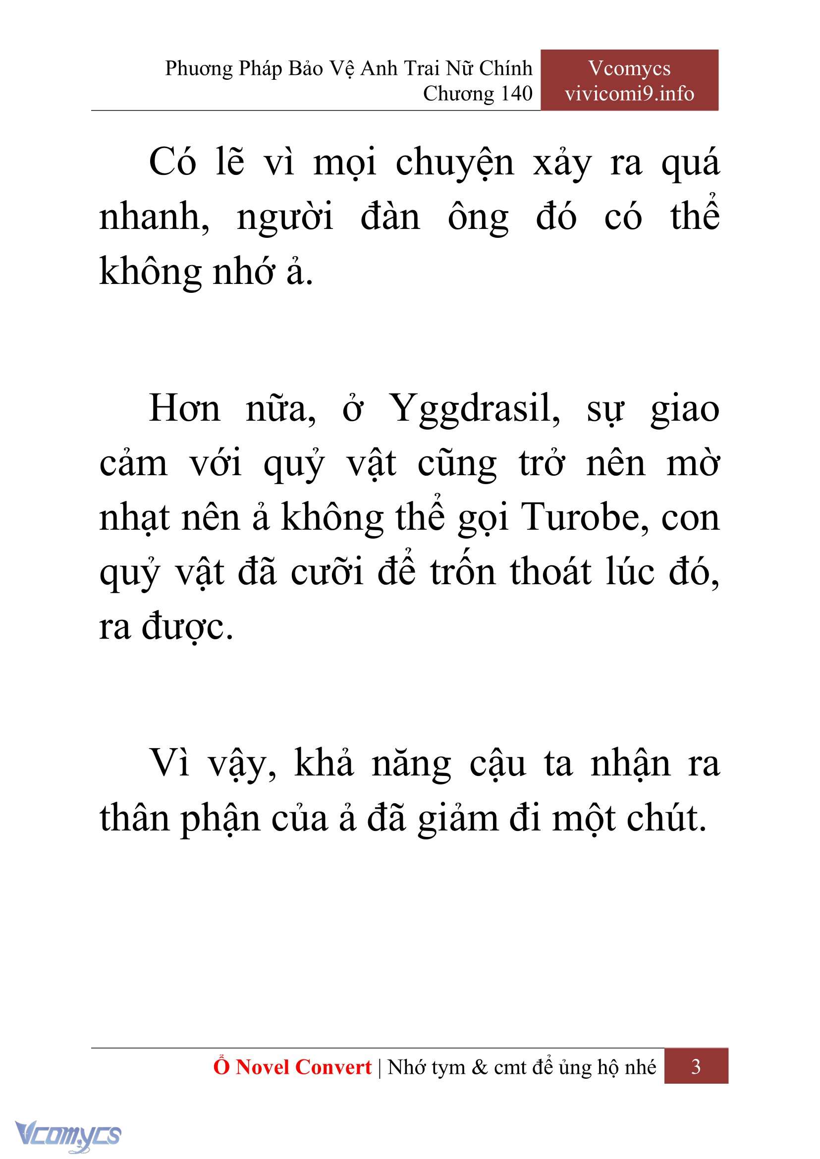 [Novel] Phương Pháp Bảo Vệ Anh Trai Nữ Chính Chap 140 - Trang 2