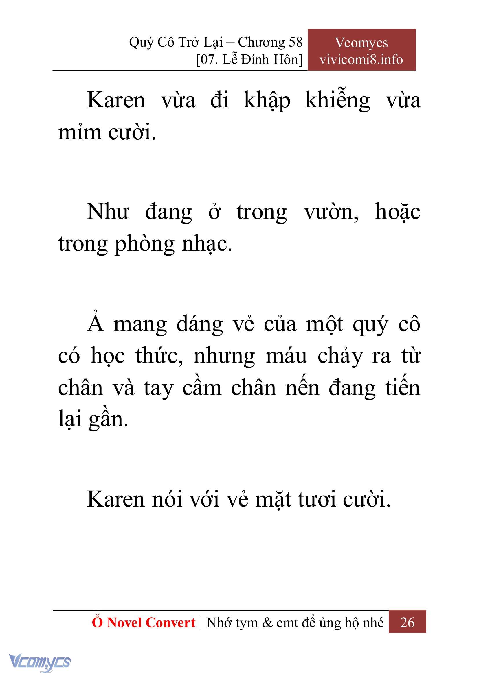 [Novel] Quý Cô Trở Lại Chap 58 - Next 