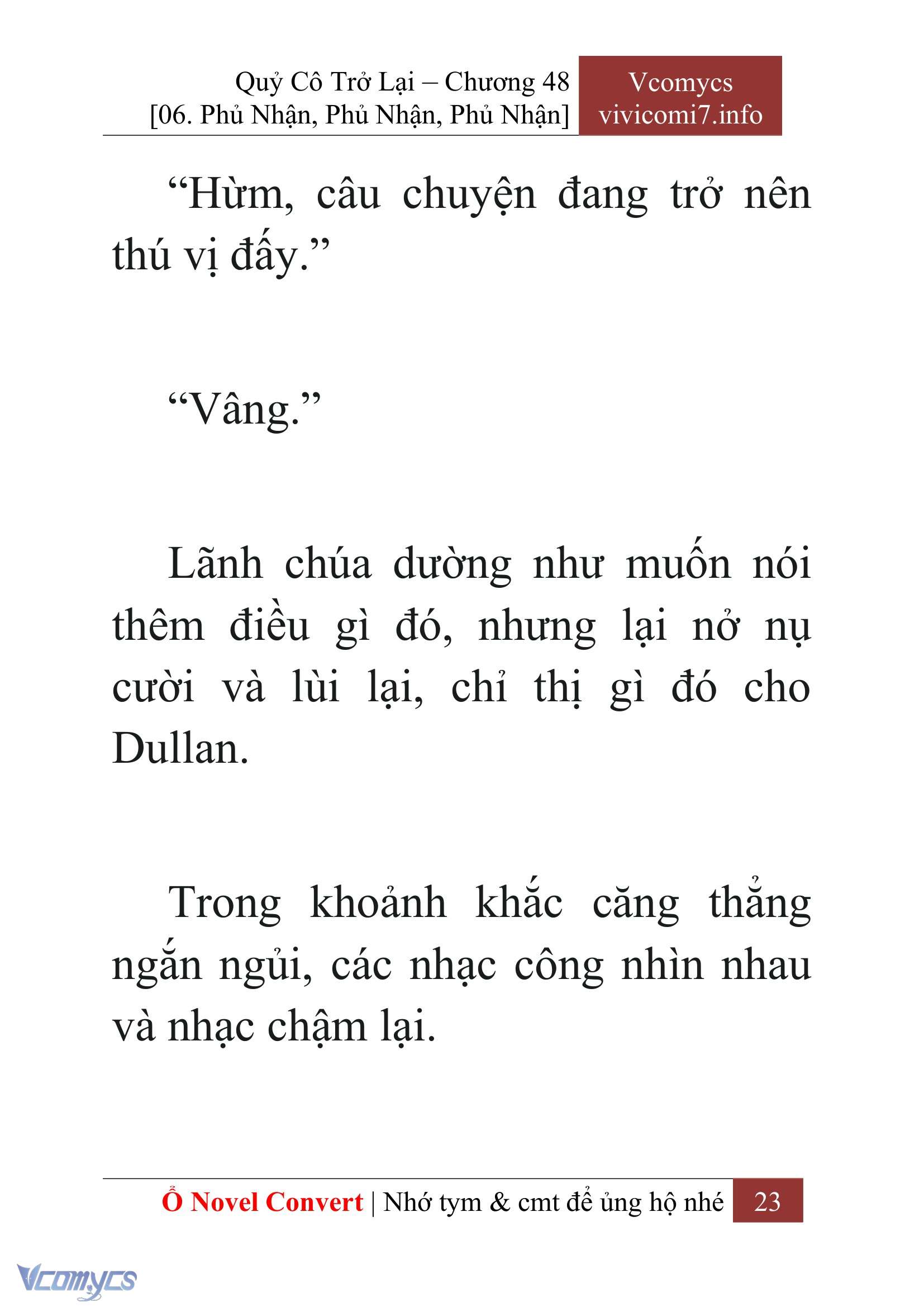 [Novel] Quý Cô Trở Lại Chap 48 - Trang 2