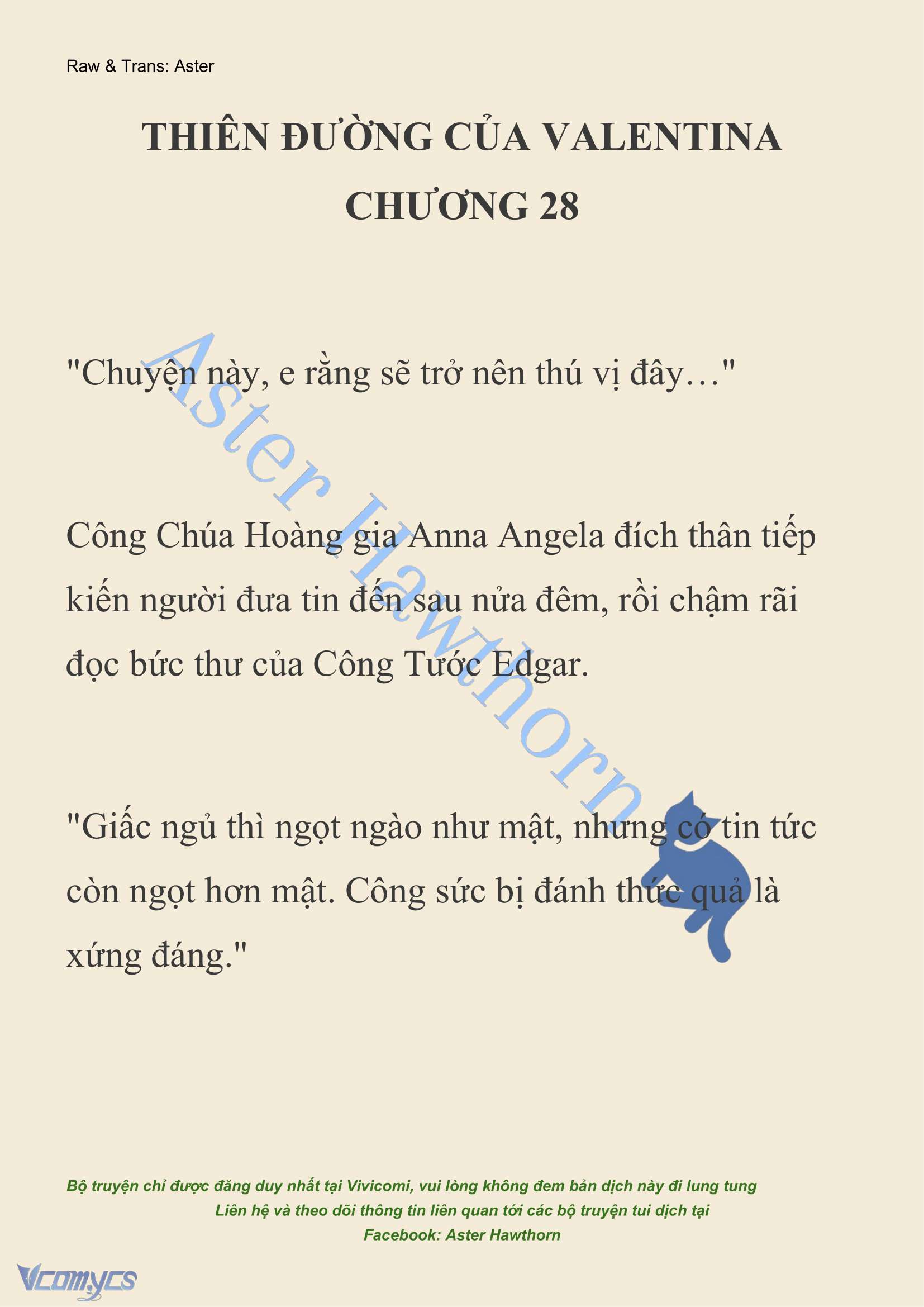 [NOVEL] Thiên Đường Của Valentina Chap 28 - Next Chap 29