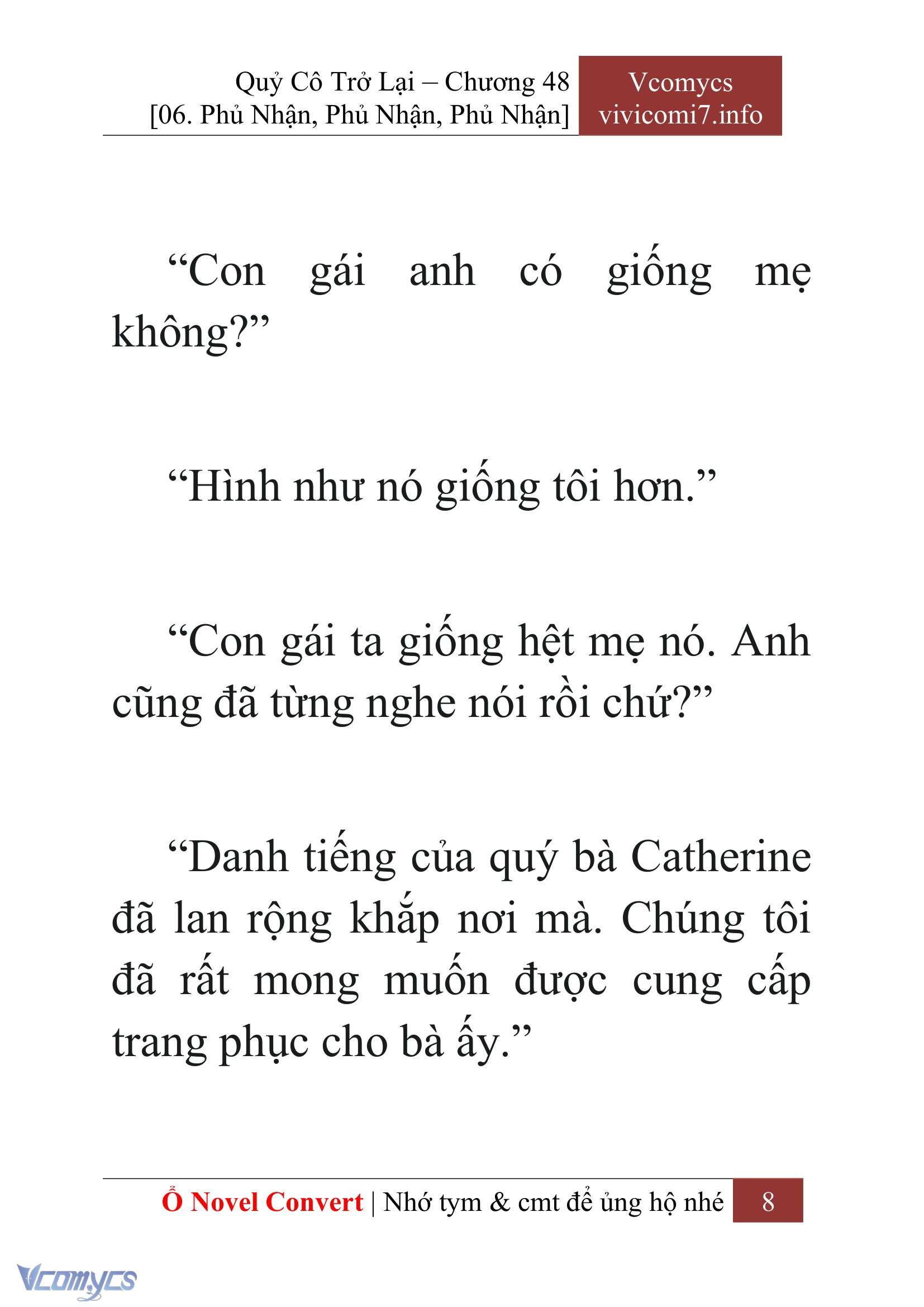 [Novel] Quý Cô Trở Lại Chap 48 - Trang 2