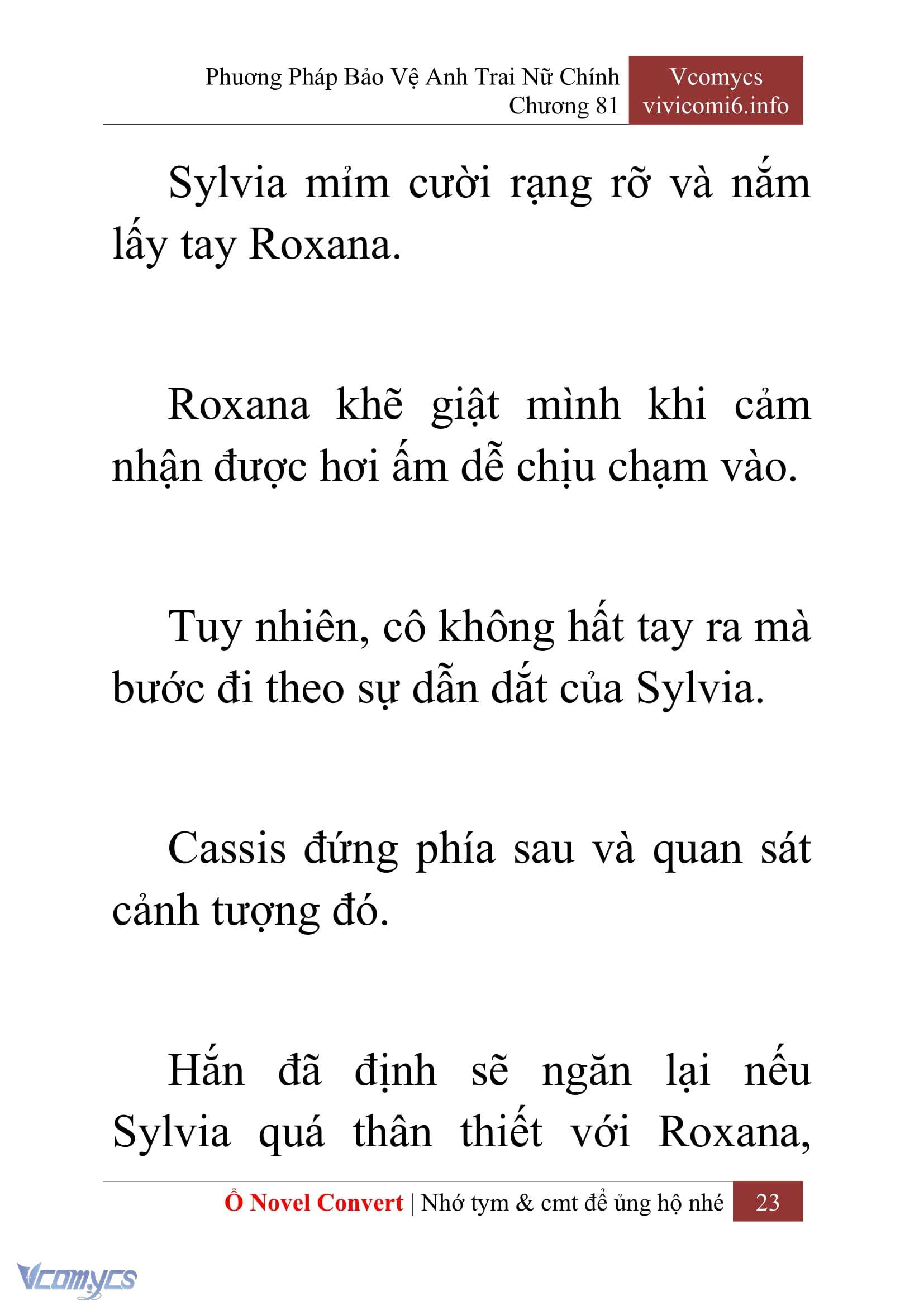 [Novel] Phương Pháp Bảo Vệ Anh Trai Nữ Chính Chap 81 - Trang 2
